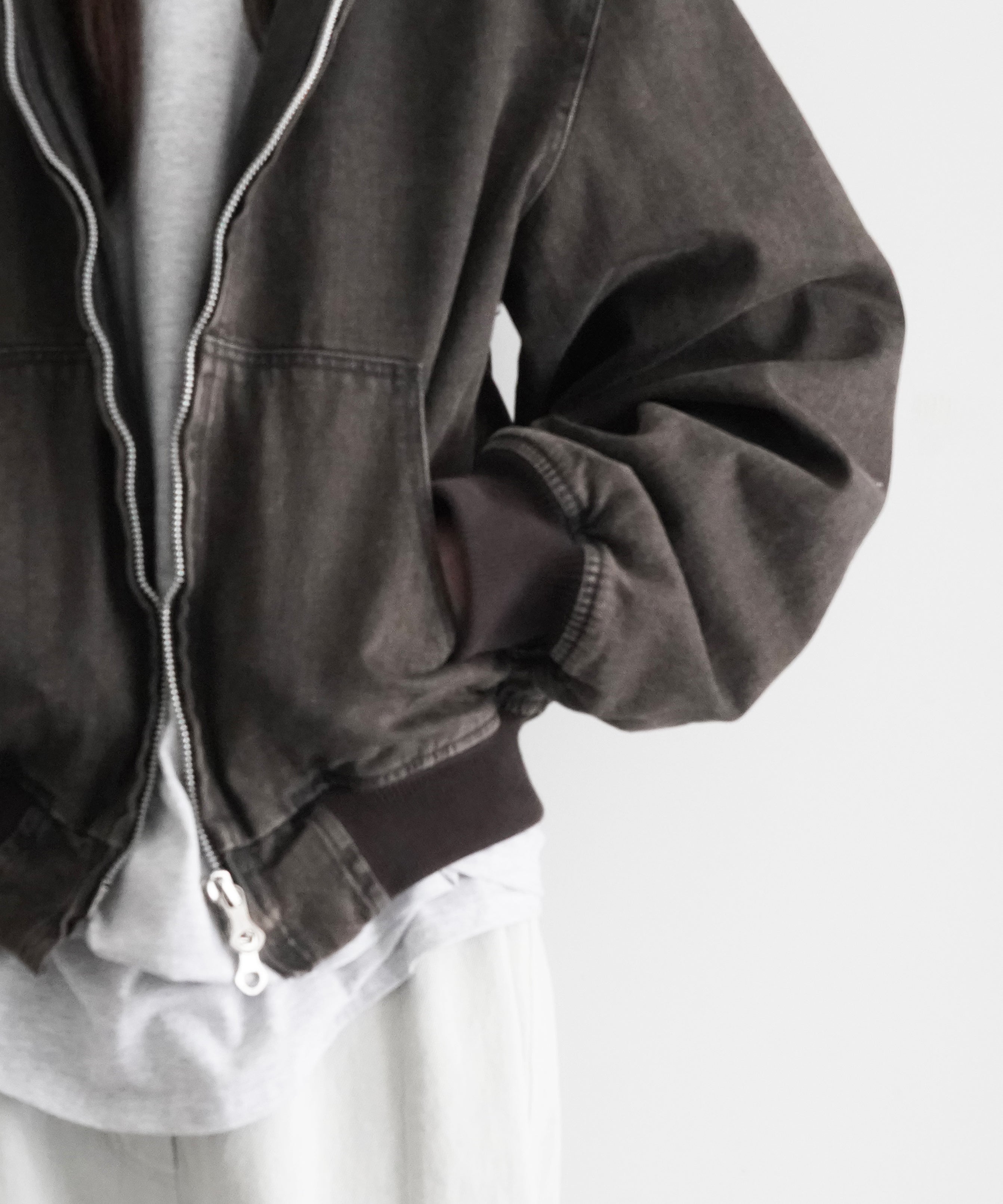 OUR LEGACY Bank jacket "BLACK COATED WASH"