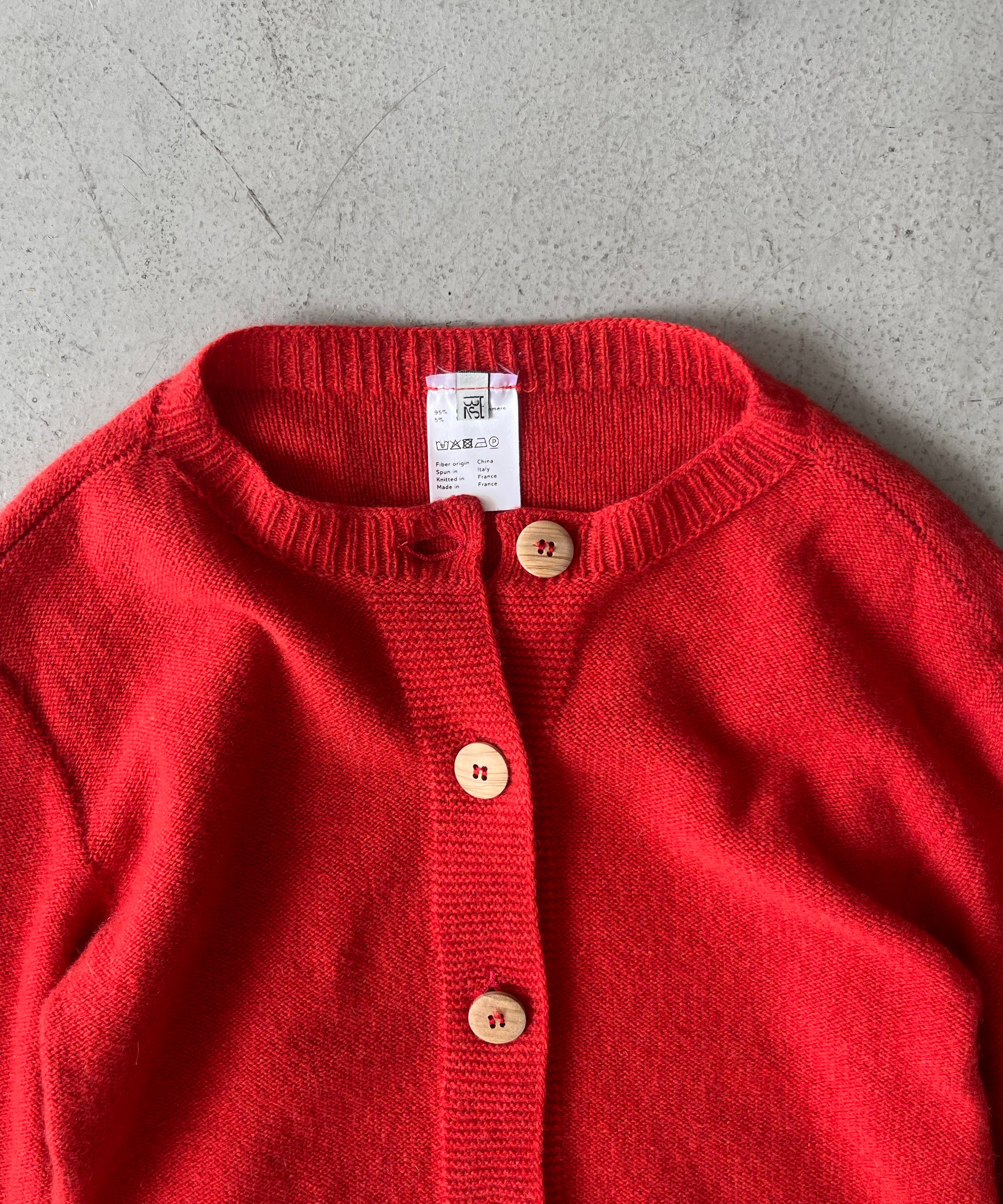 Baserange Tier cardigan "MELOGRANO RED"