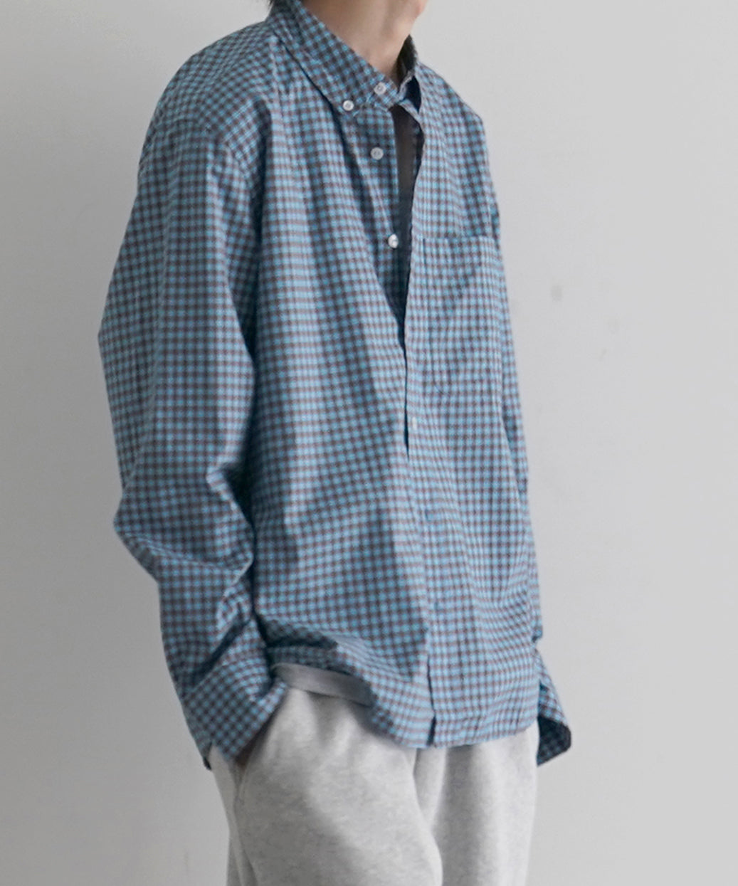 Gimaguas Jeremy ls shirt men "BLUE"