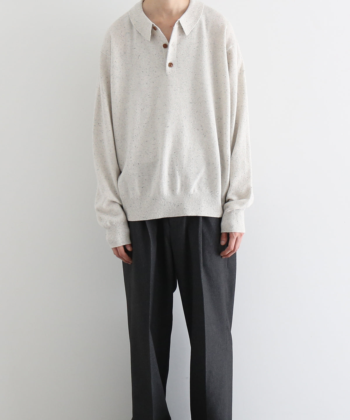 crepuscule L/s polo "WHITE"