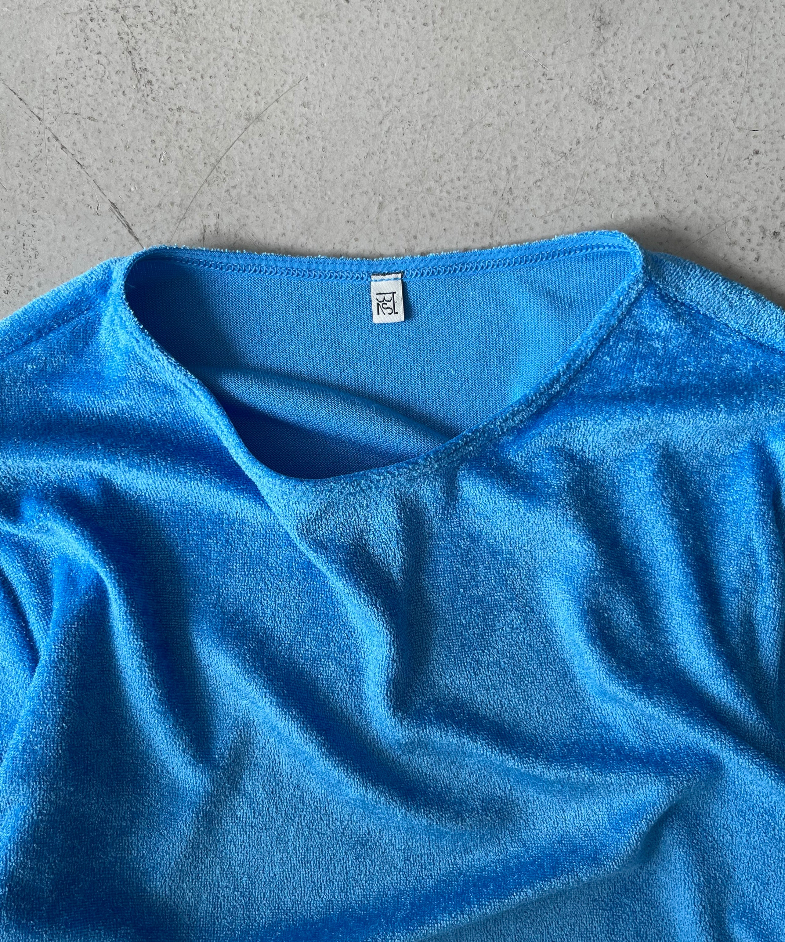Baserange Omo long sleeve tee "ZINN BLUE"
