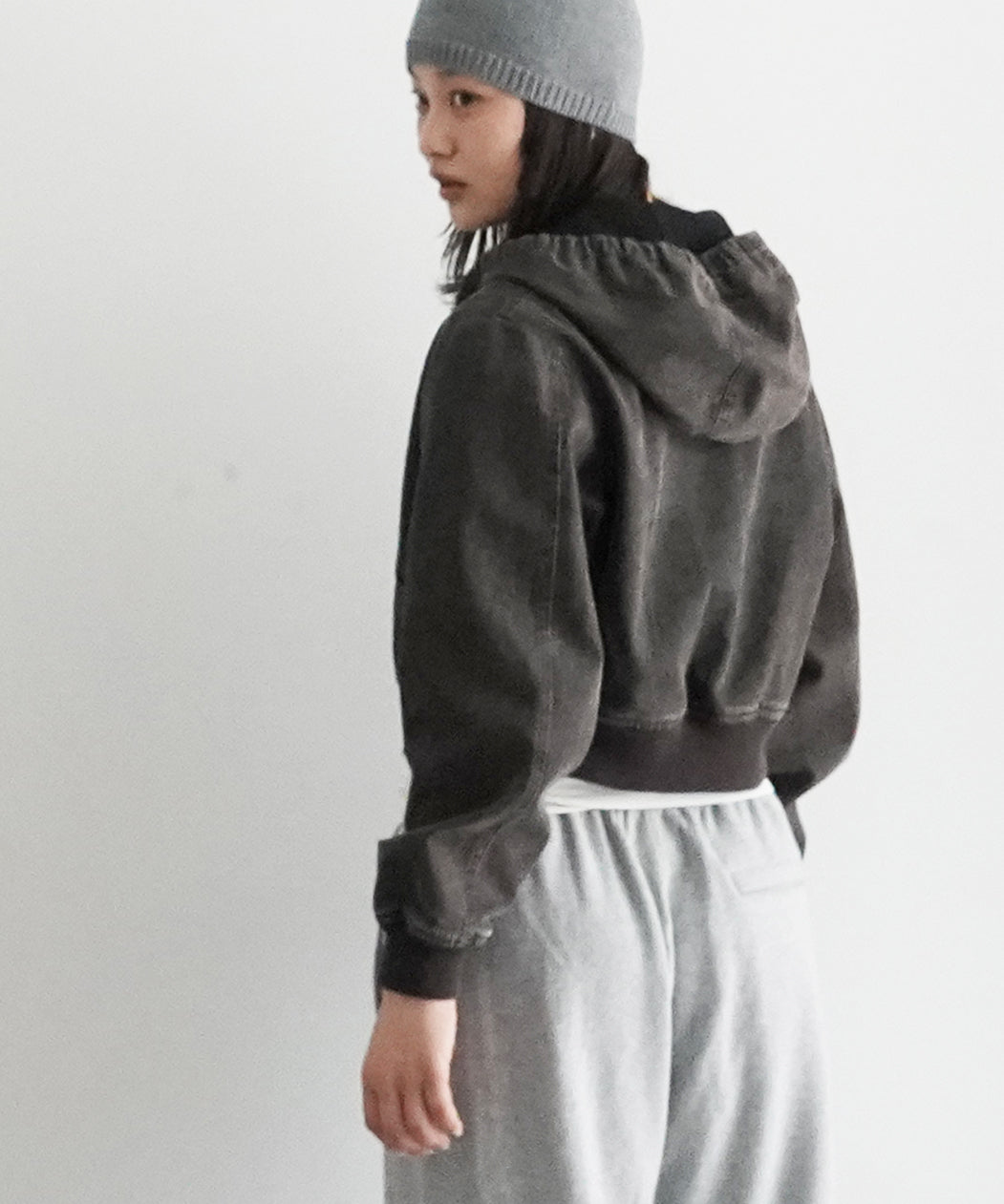 OUR LEGACY Coast jacket "BLACK COATED WASH"