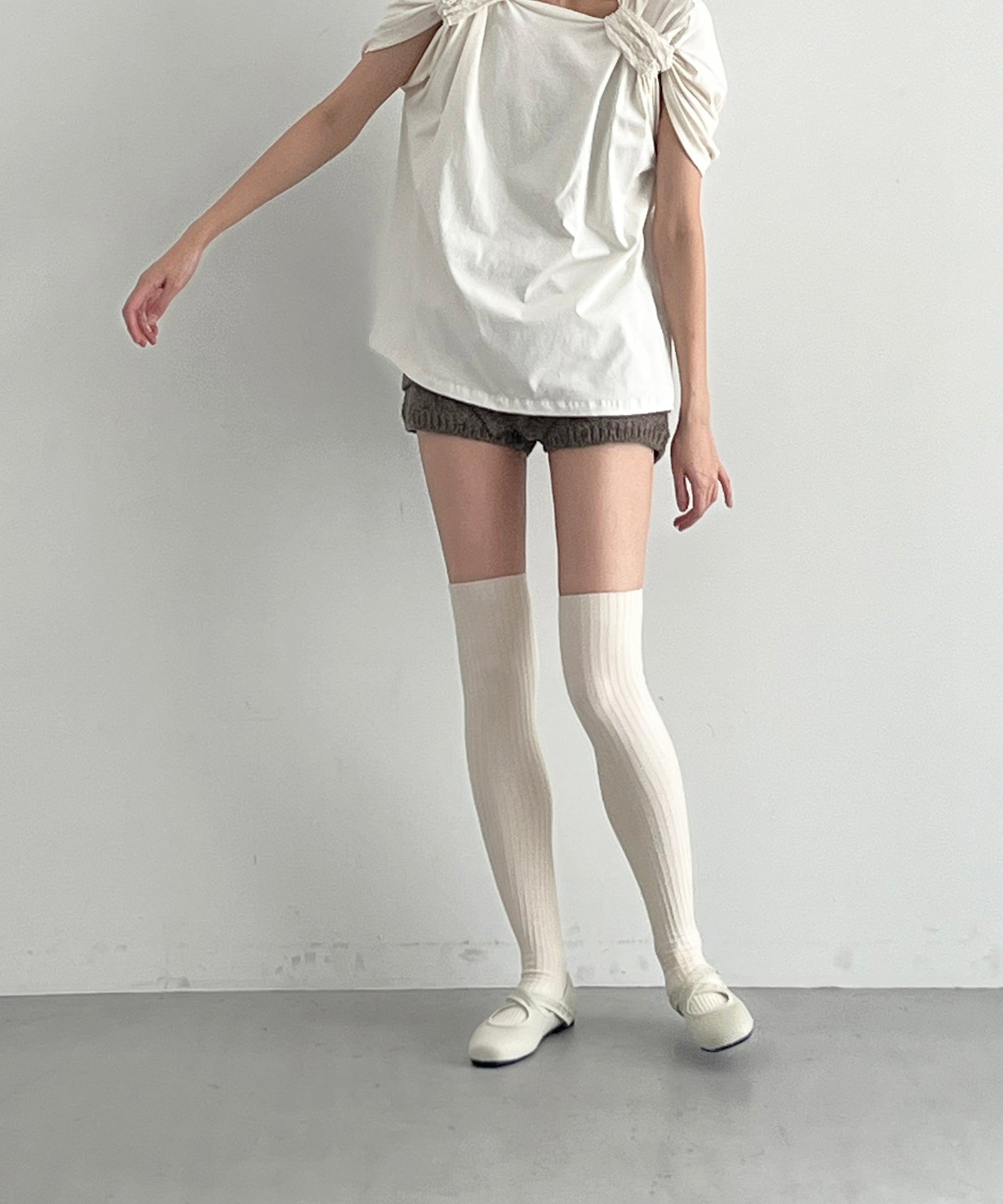 Baserange Overknee socks "UNDYED"