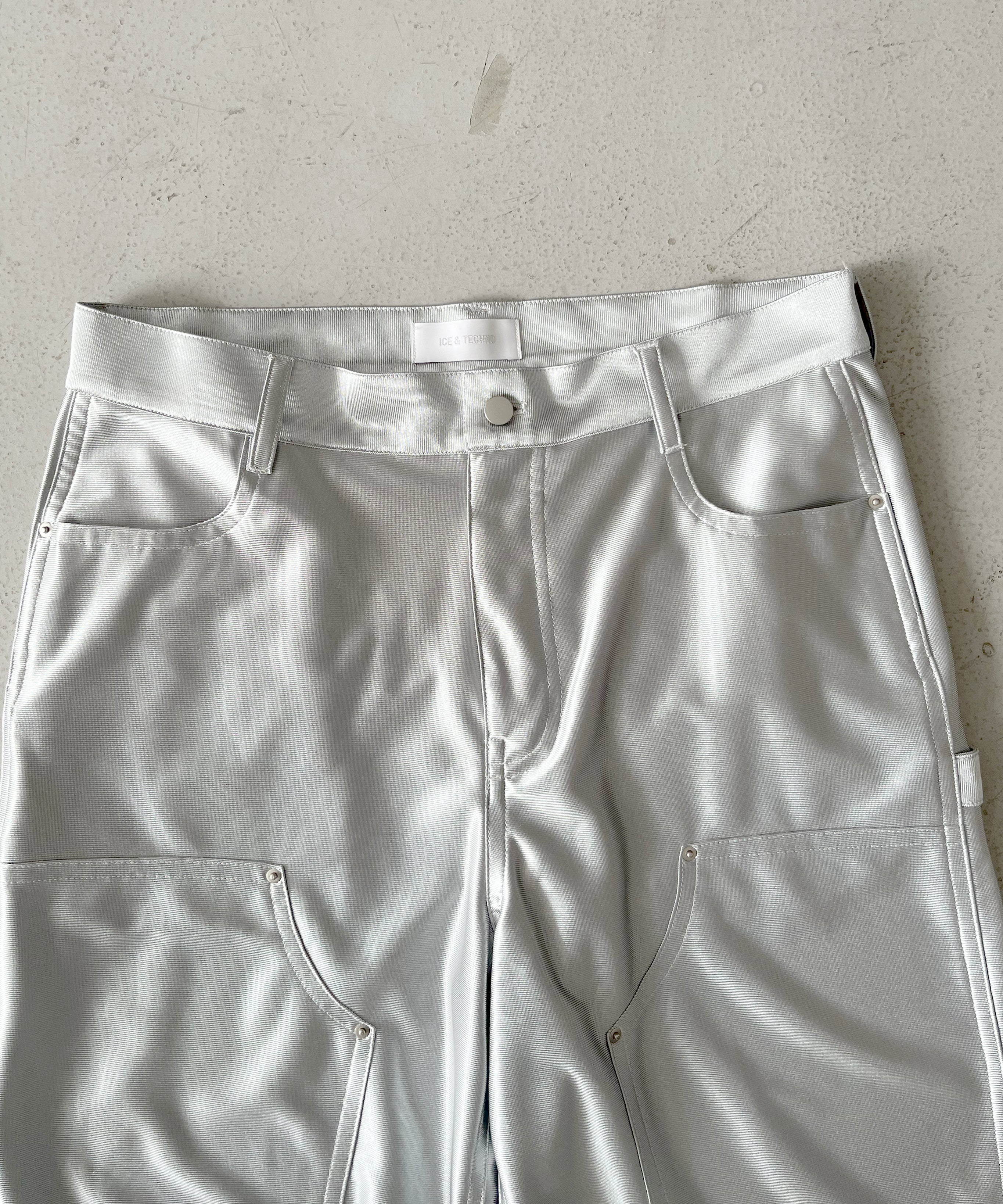 ICE & TECHNO Double knee basket shorts "GRAY"
