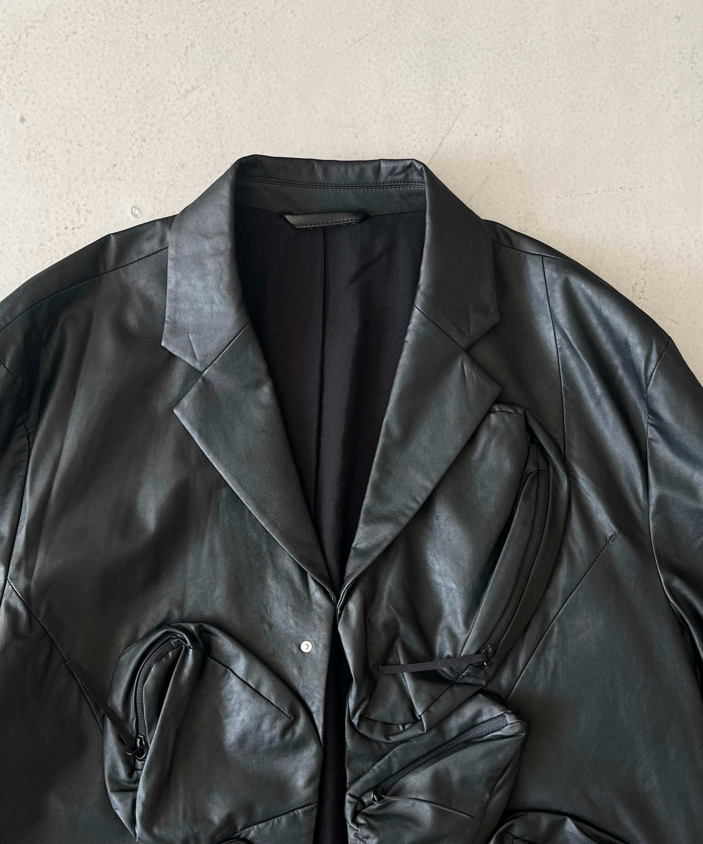 POST ARCHIVE FACTION(PAF) Seeds jacket "METALLIC BLACK"