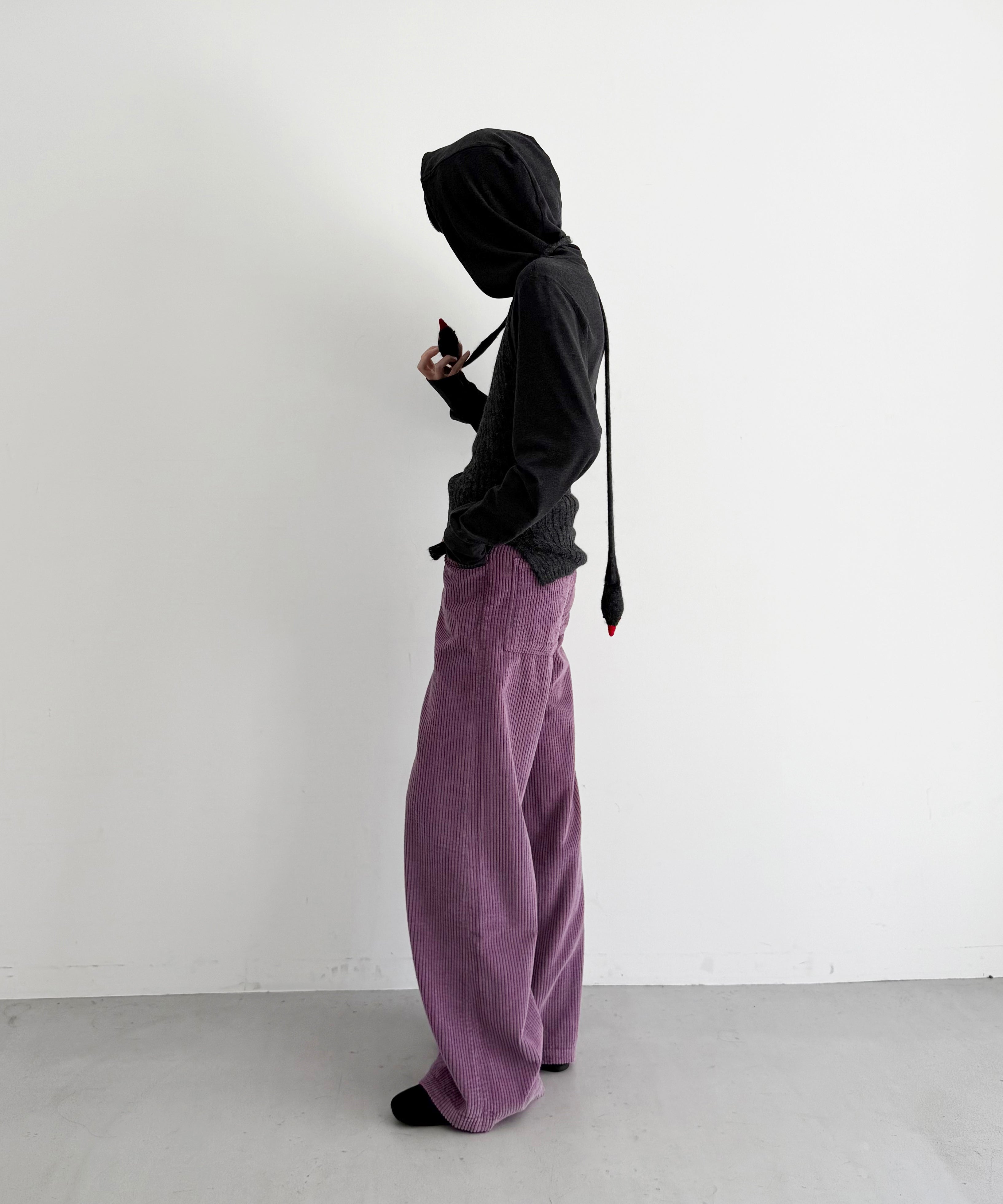 Baserange Tajo wide pants women "CUE PURPLE"