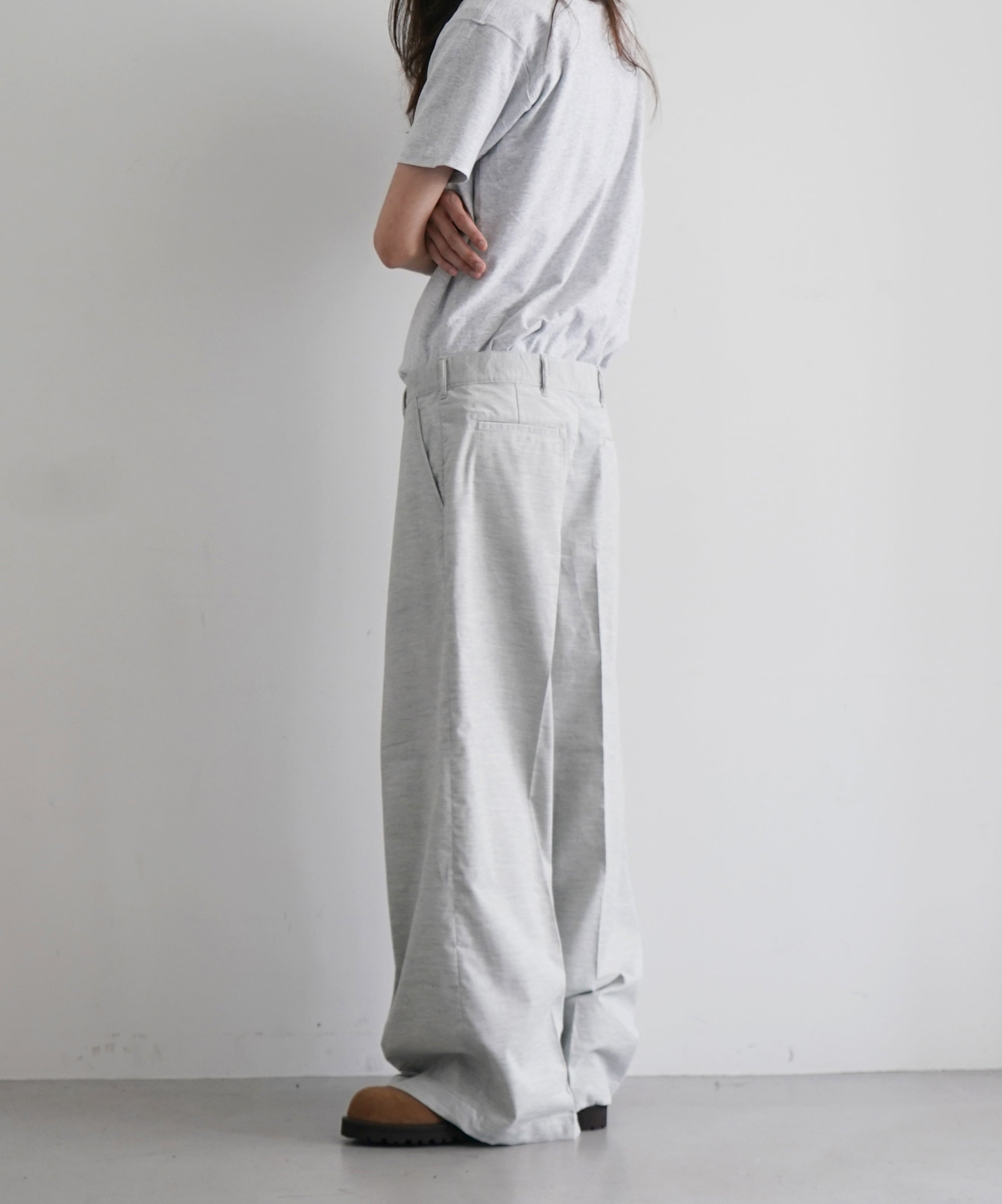 【EXCLUSIVE】NEONSIGN Code wide pants "GREY"