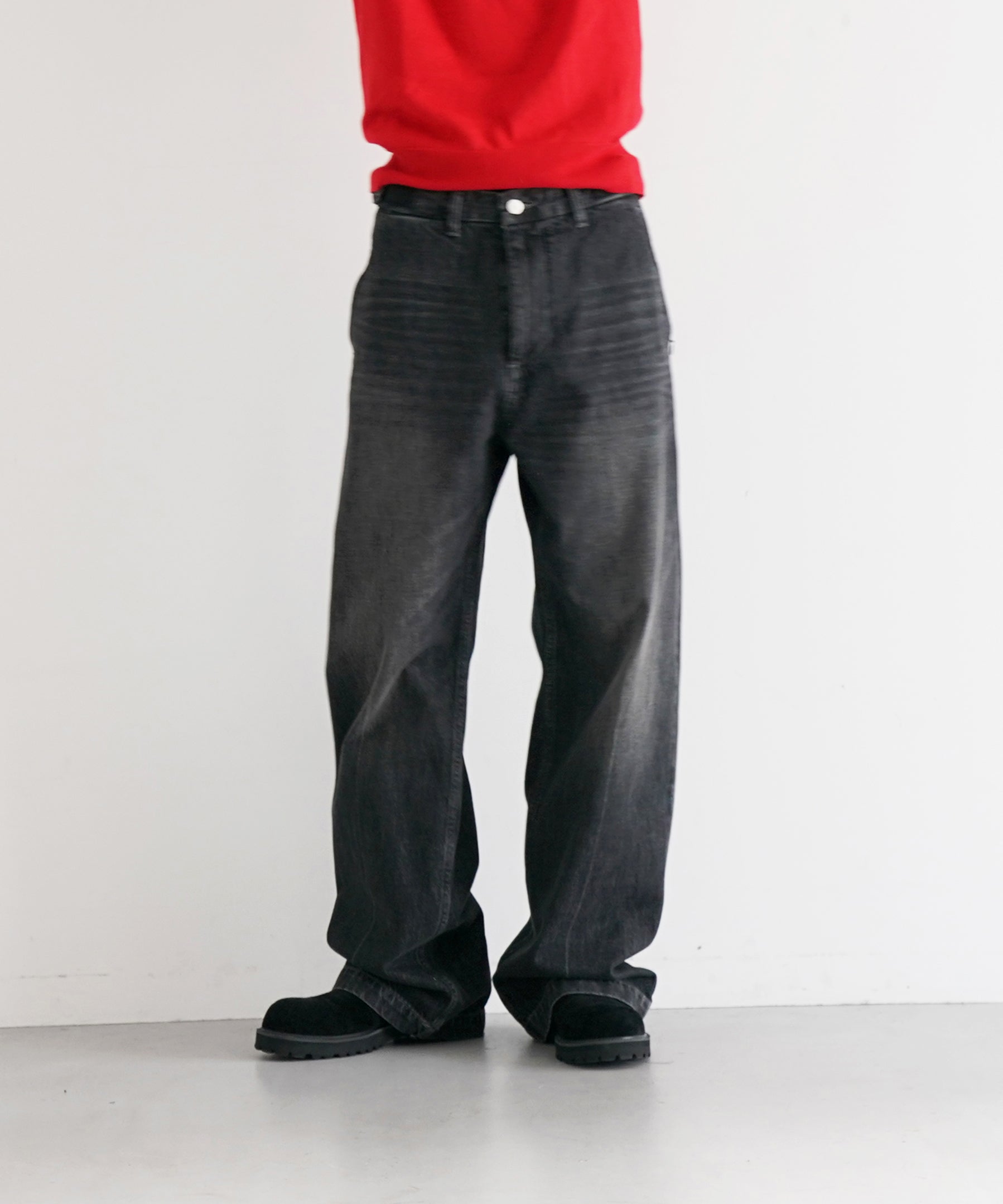 KAIKO The denim loose fit vintage "BLACK"