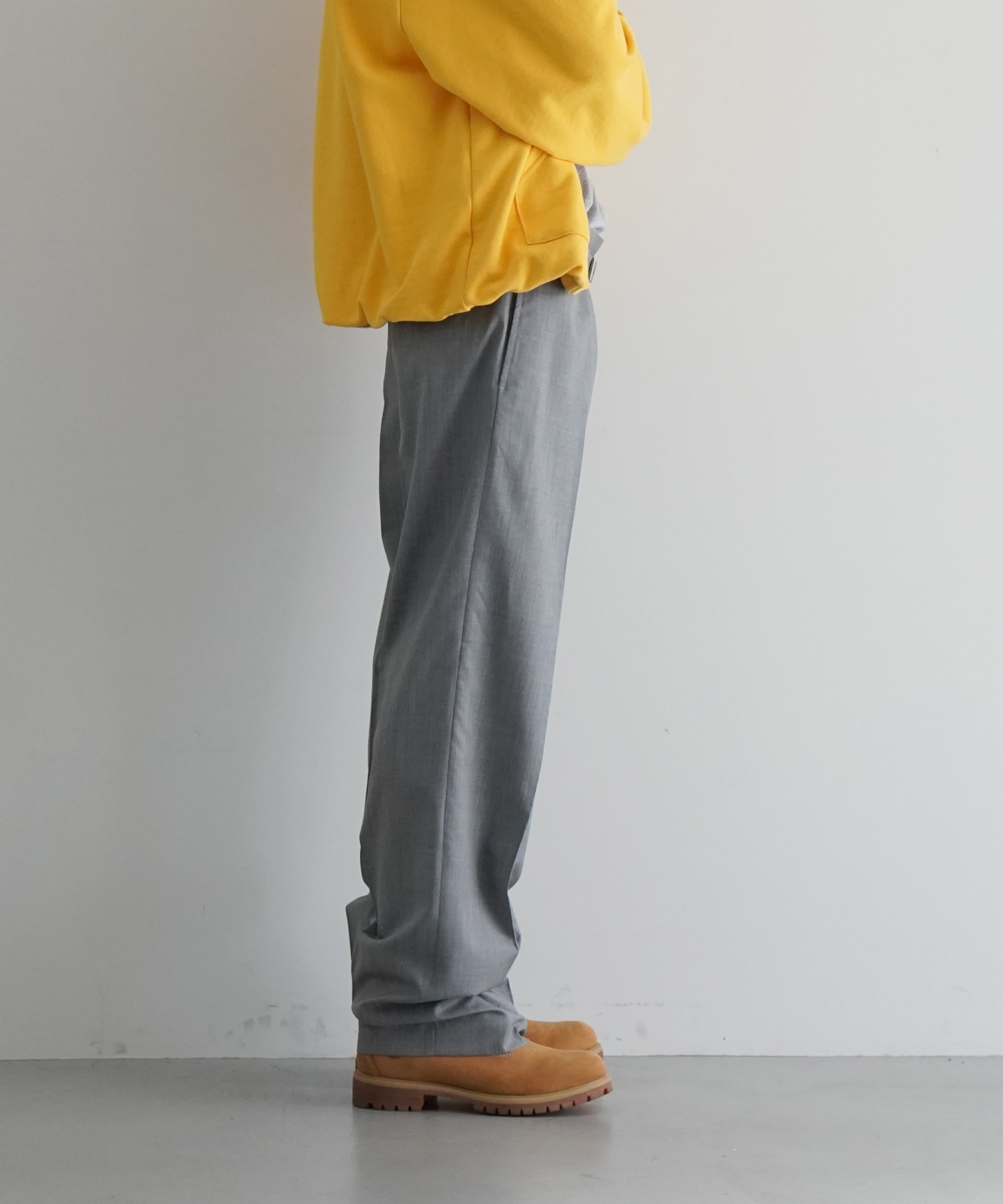 UNUSED Uw1152 wool slacks "GRAY"