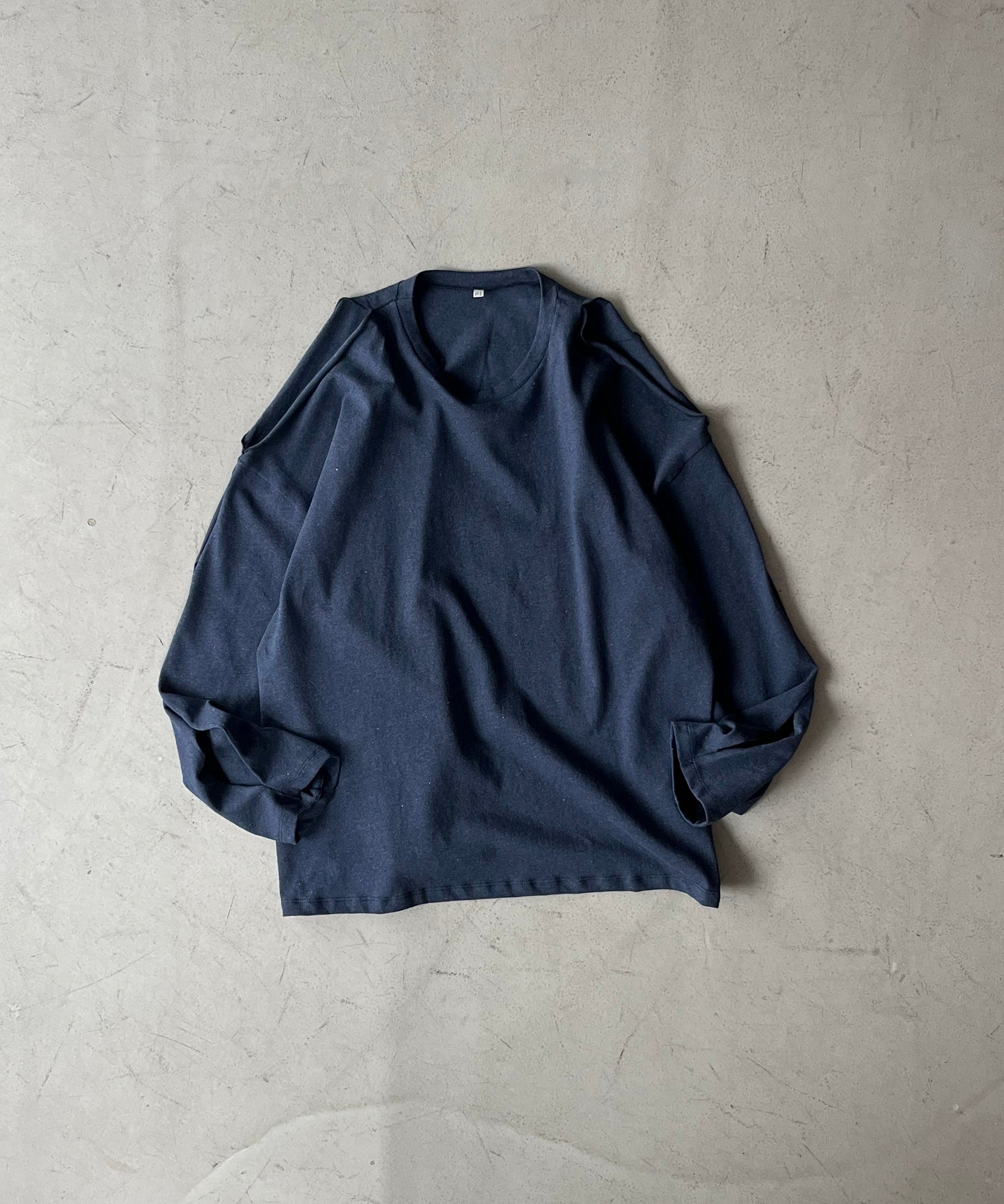 Baserange Pin long sleeve tee "ECHO BLUE"