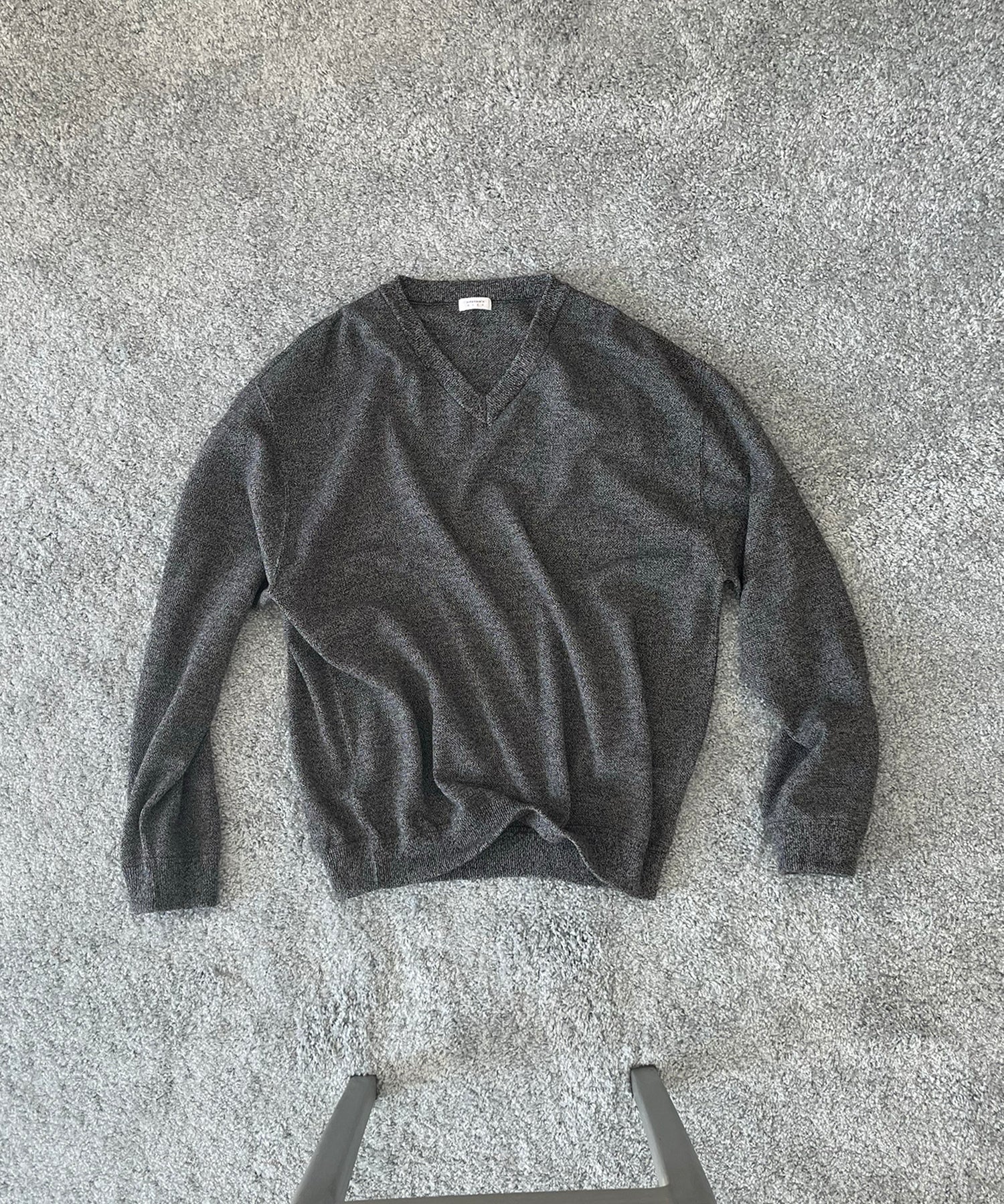 【EXCLUSIVE】crepuscule Co/ra moss stitch p/o "HEATHER GRAY"