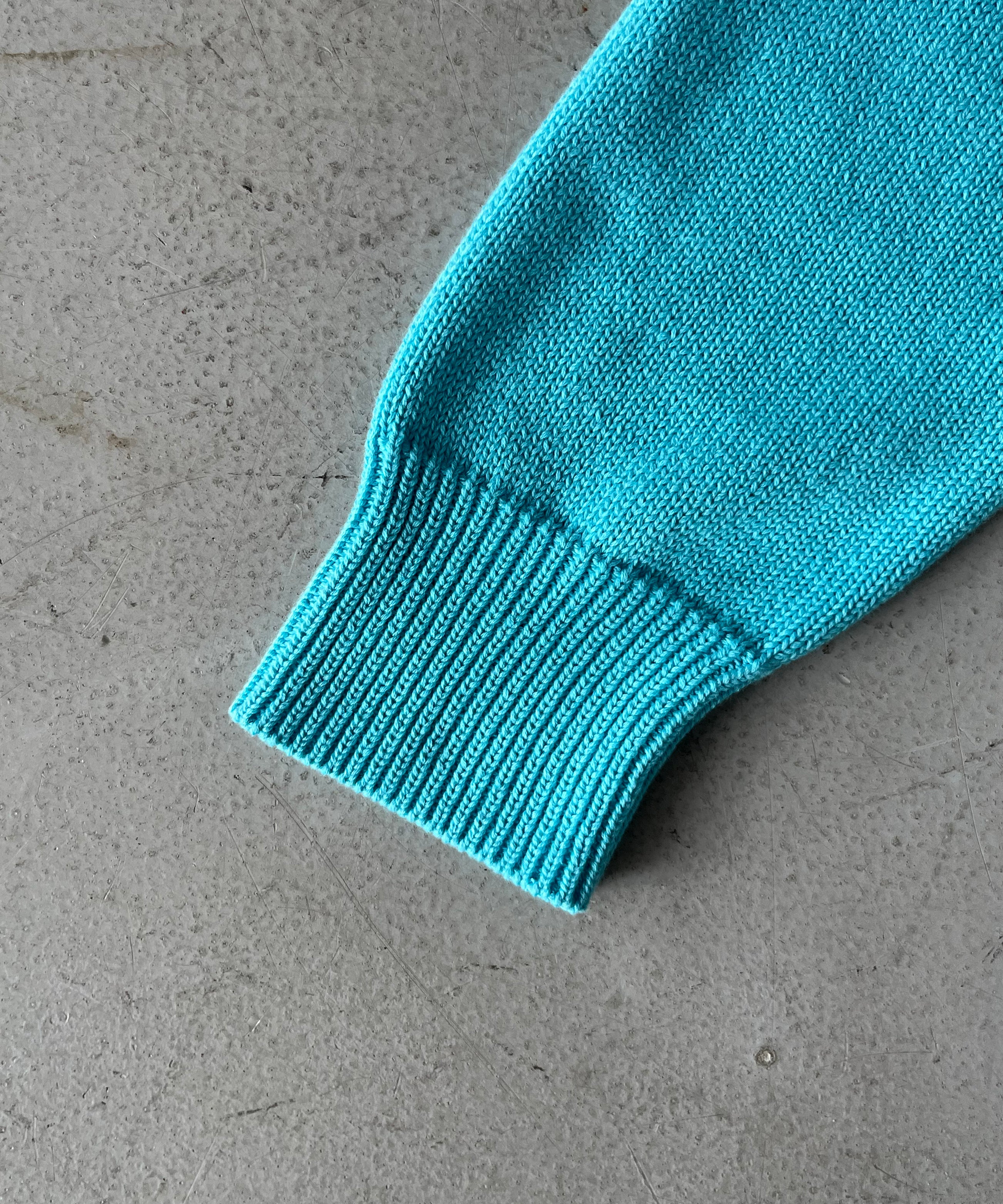 【Pre order】KAIKO Knit polo shirt "S.BLUE"