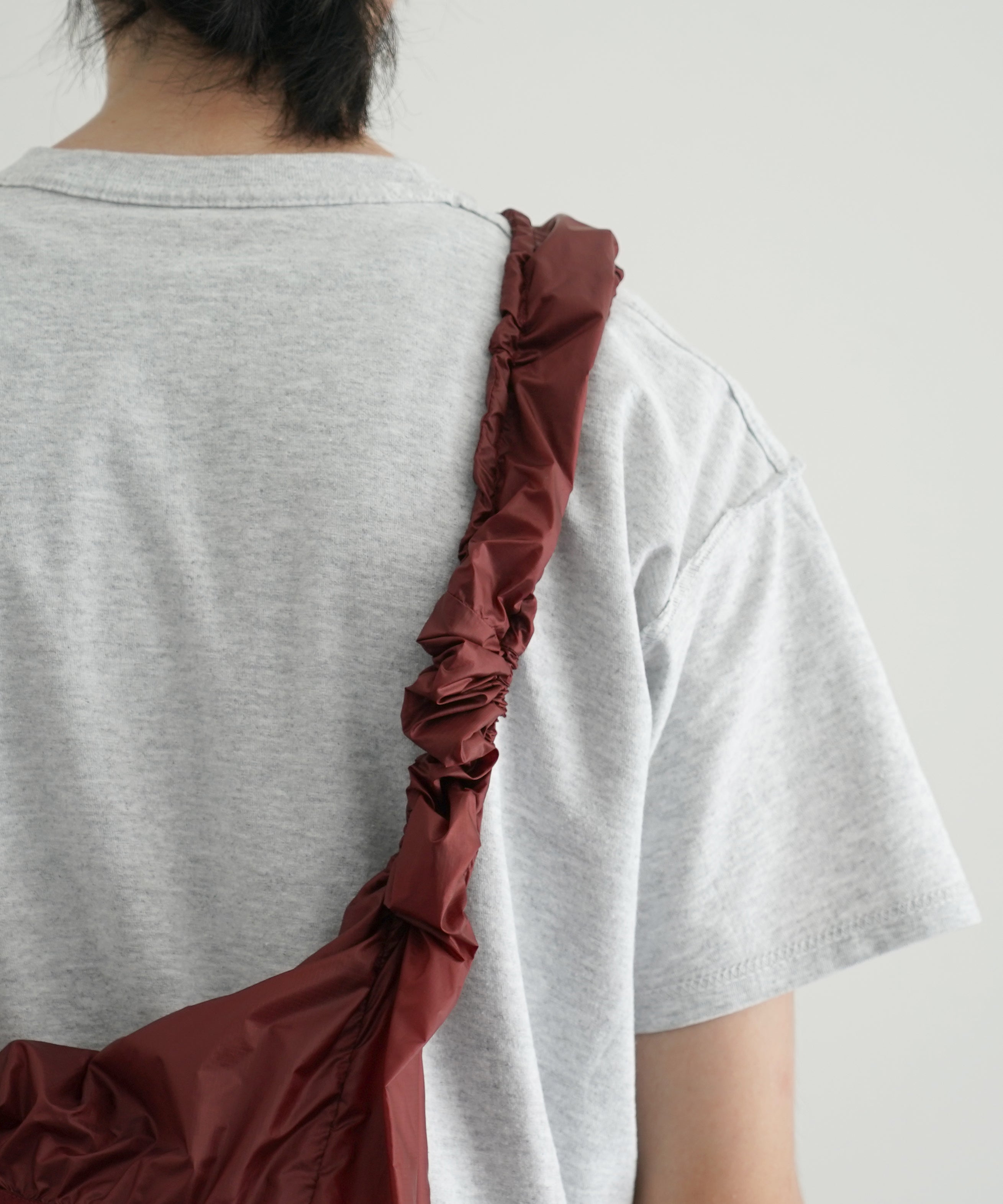 ROA Laki packable knot bag "DARK RED"