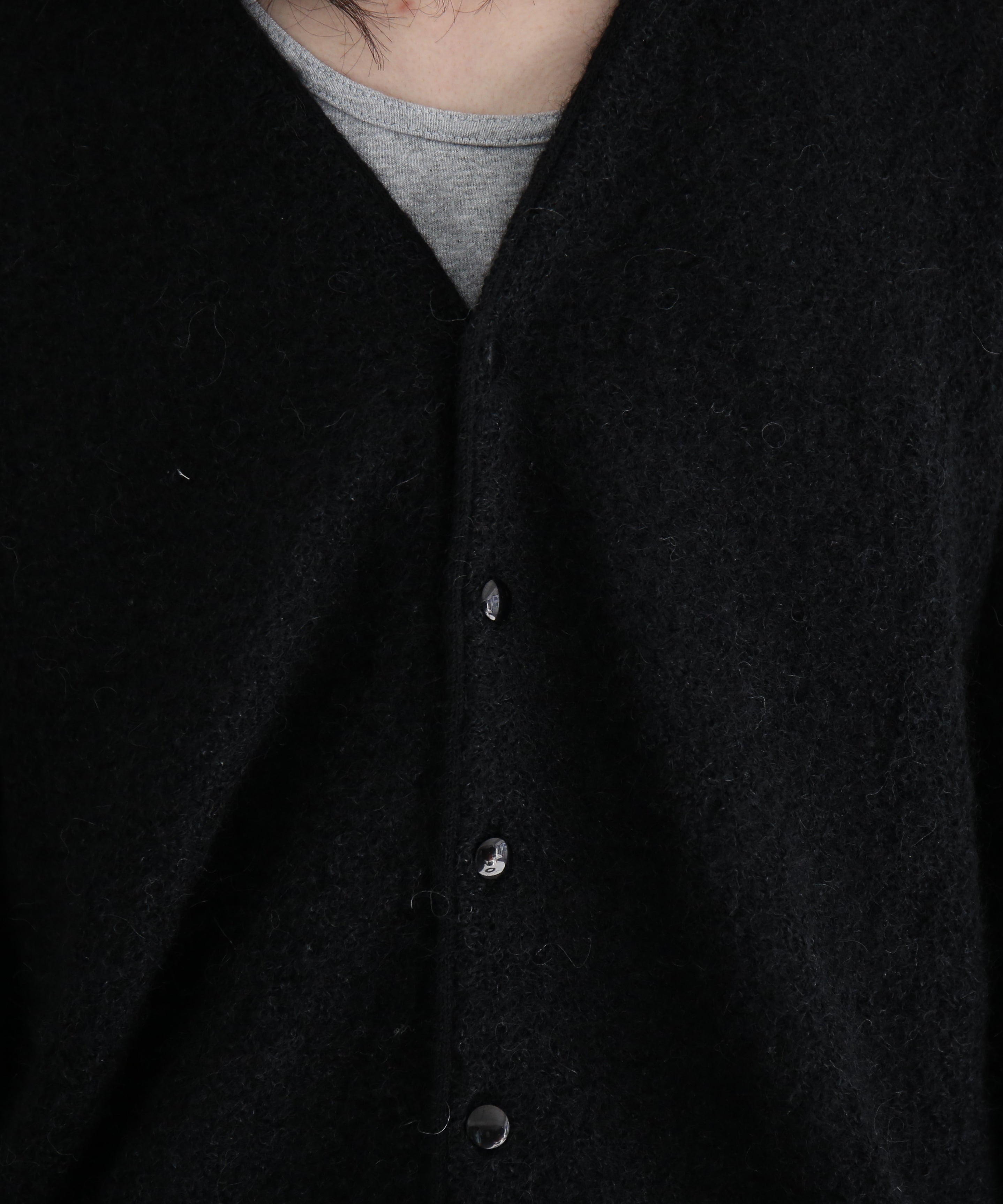 NEEDLES Dolman sweater -crepe weave- "BLACK"