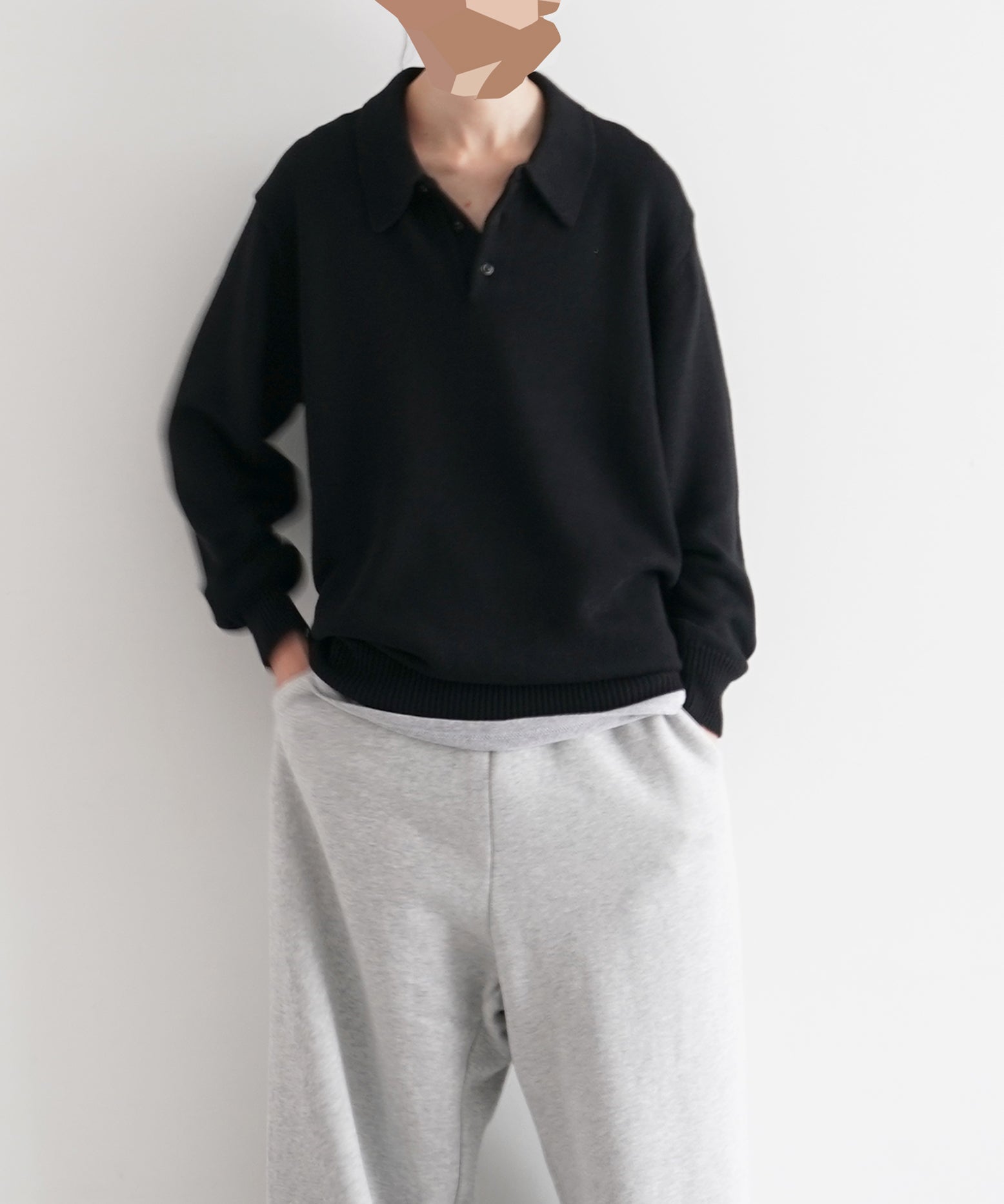 KAIKO Knit polo shirt "D.FIGURE"