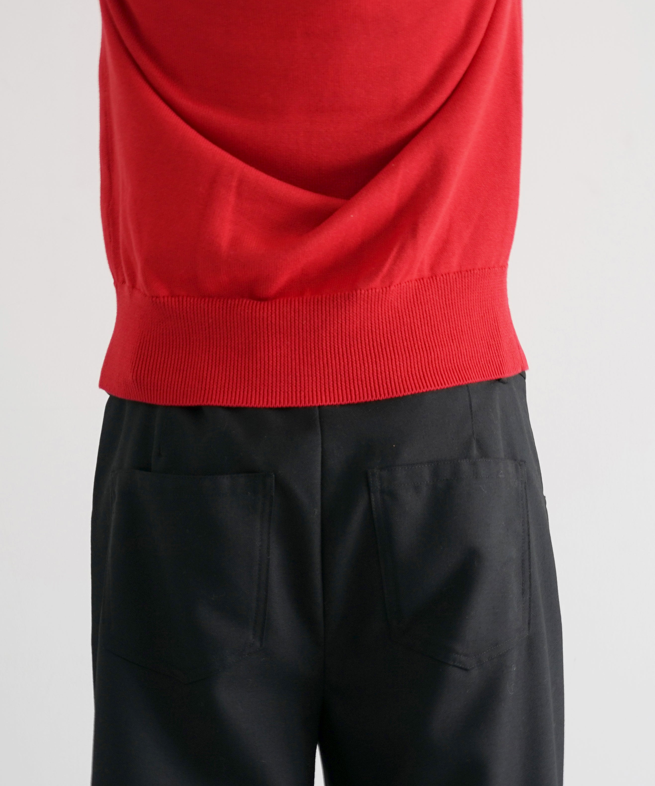 sefr JIRO TROUSER "BLACK WOOL"