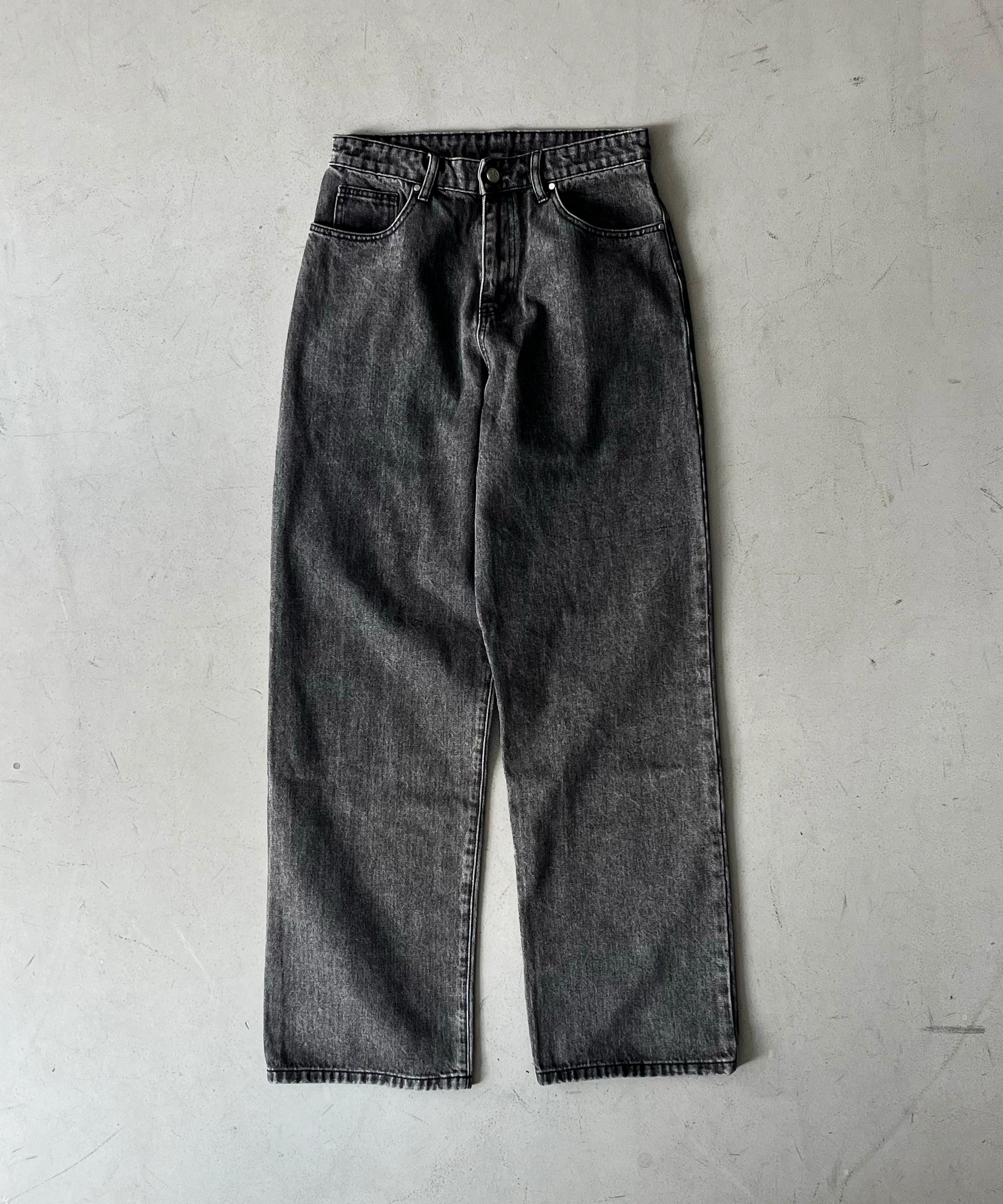 Basketcase lax baggy denim "FADED BLACK"