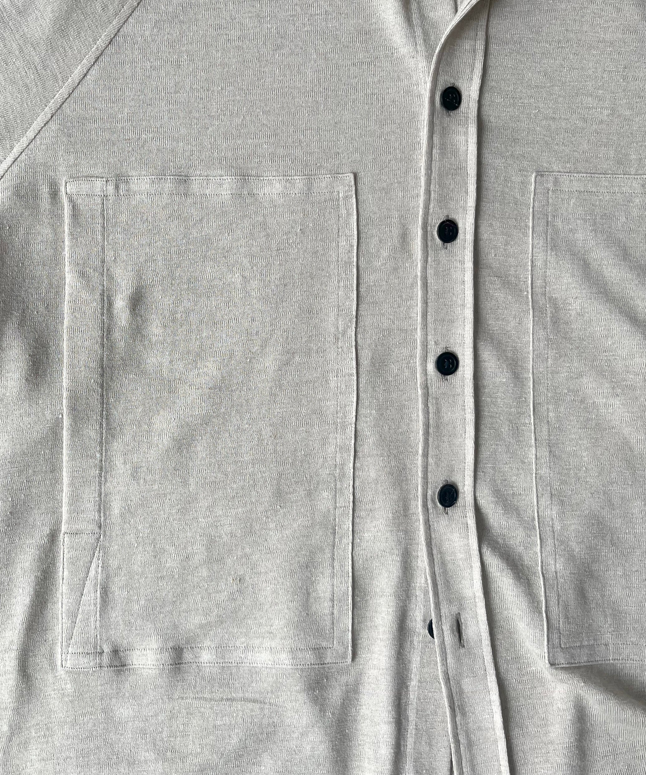 ensou. Big raglan-sleeve jersey shirt/a. "SAND BEIGE"