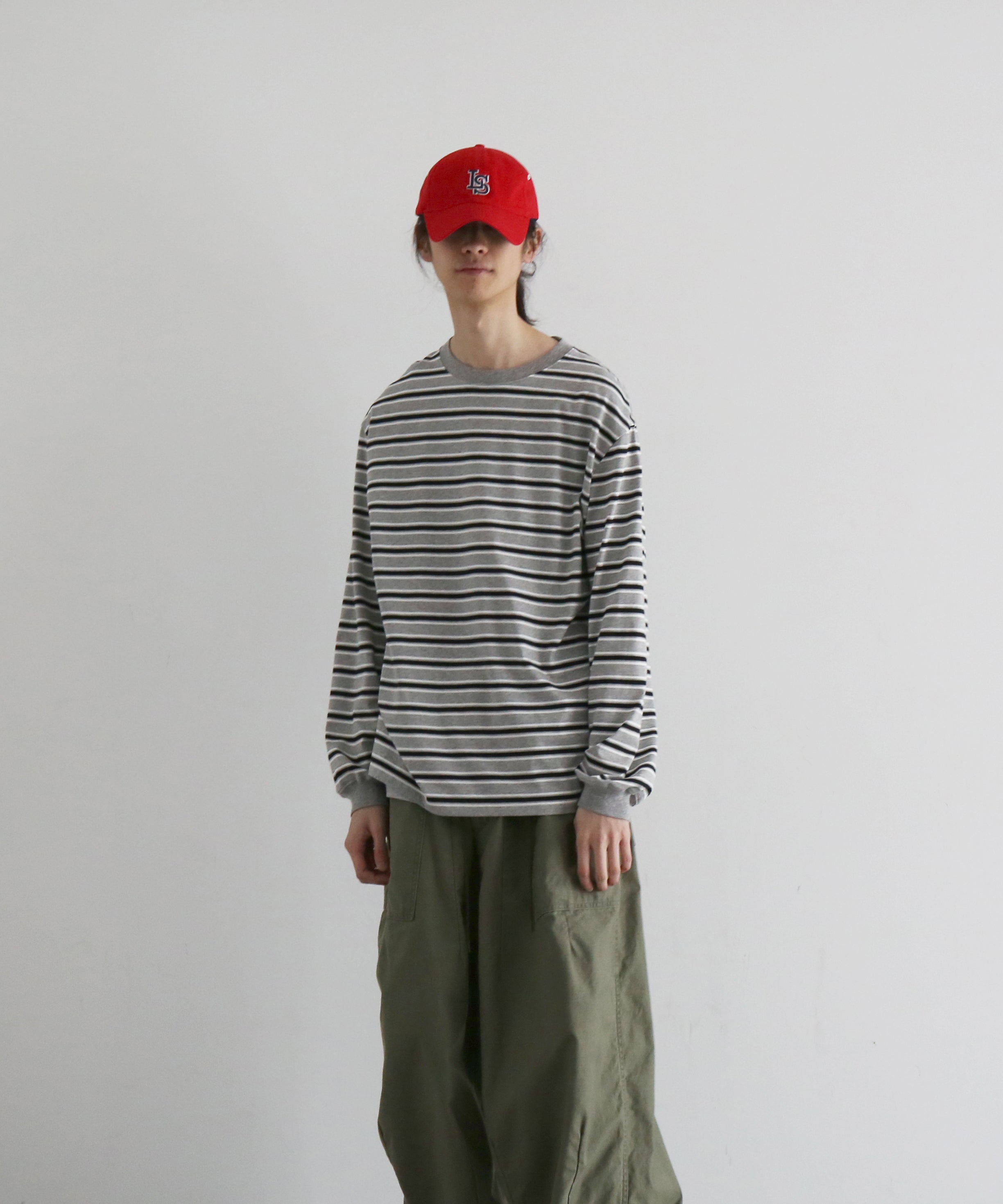 KAIKO C neck border l/s t-shirt “FIGURE”
