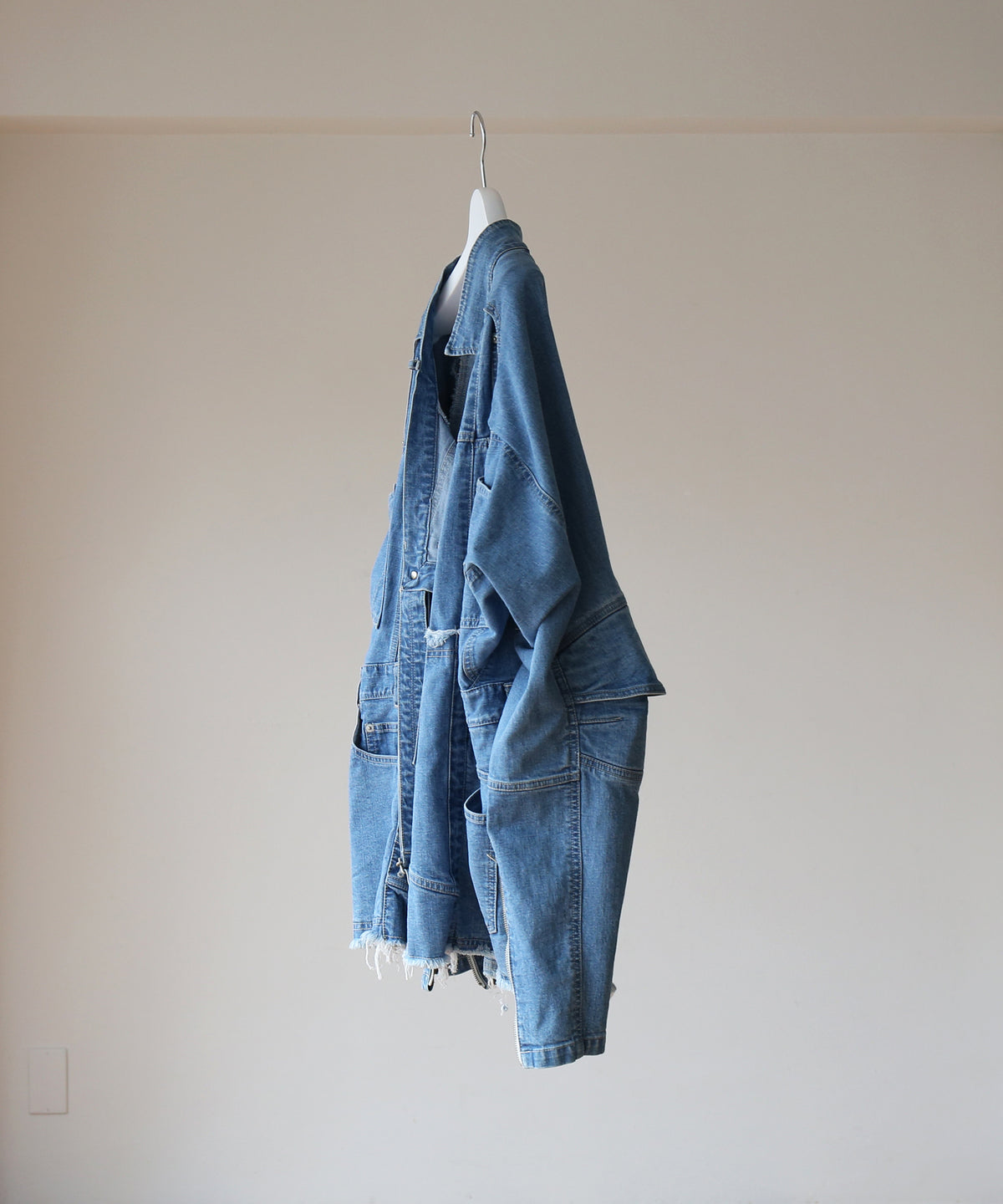 WHOWHAT Puzzle denim jacket "INDIGO FADE"