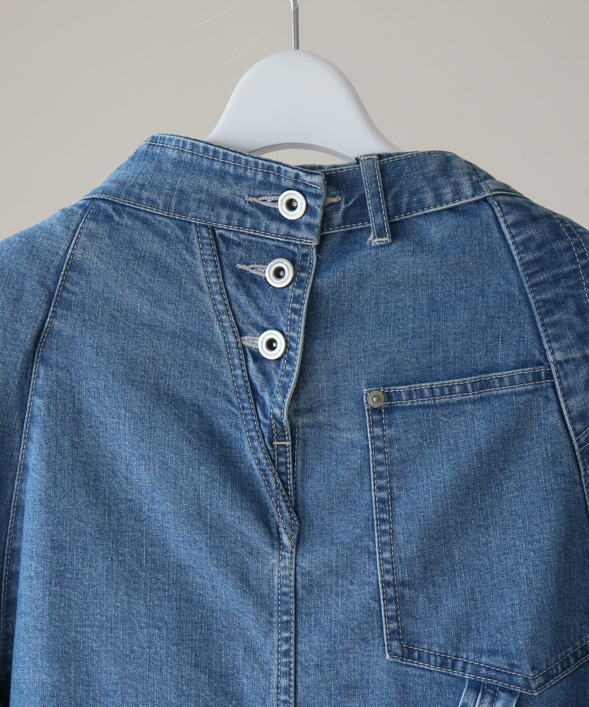 WHOWHAT Puzzle denim jacket "INDIGO FADE"