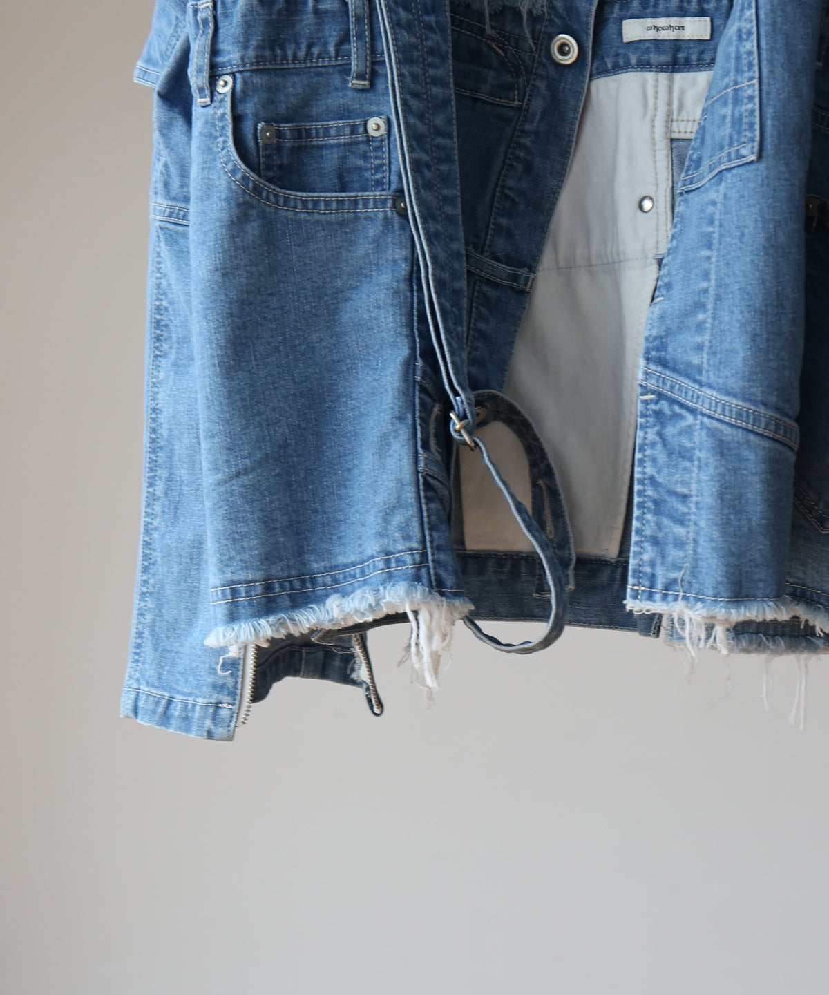 WHOWHAT Puzzle denim jacket "INDIGO FADE"