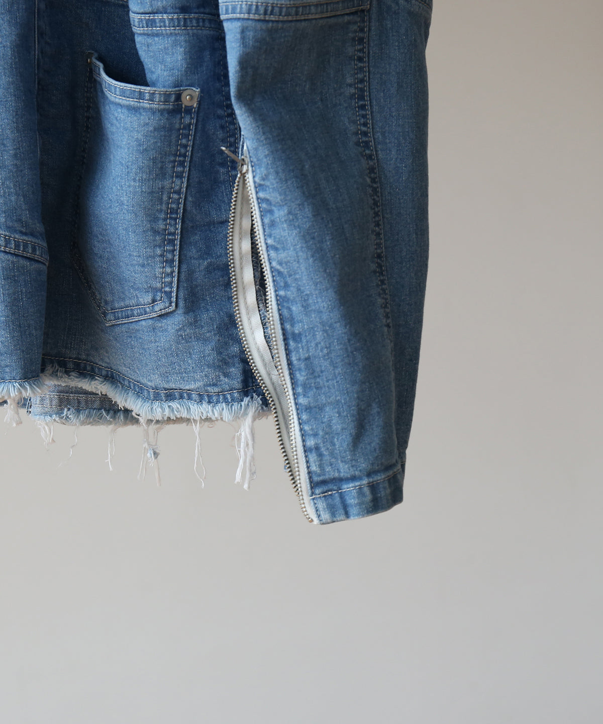 WHOWHAT Puzzle denim jacket "INDIGO FADE"