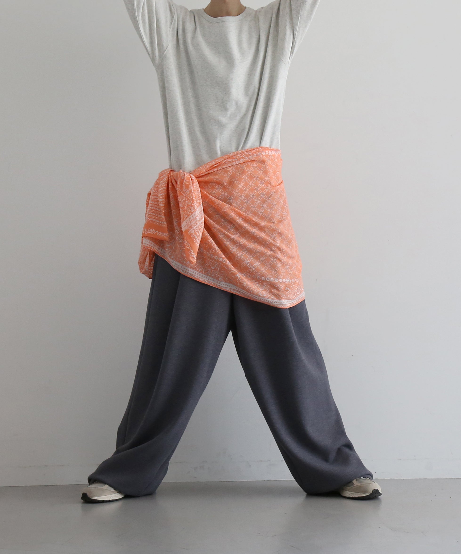 rajabrooke Batic wau stole "SALMON PINK"