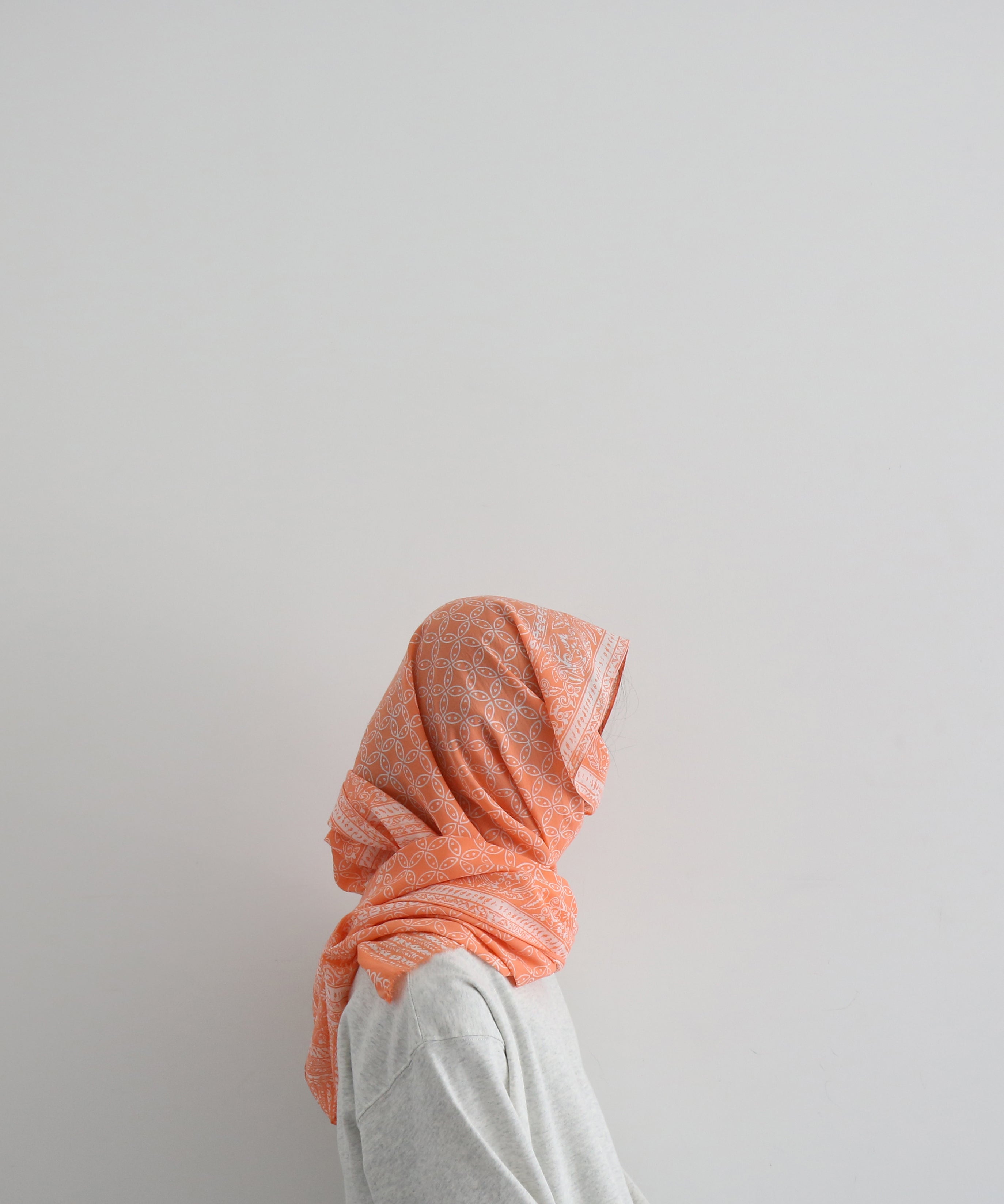 rajabrooke Batic wau stole "SALMON PINK"