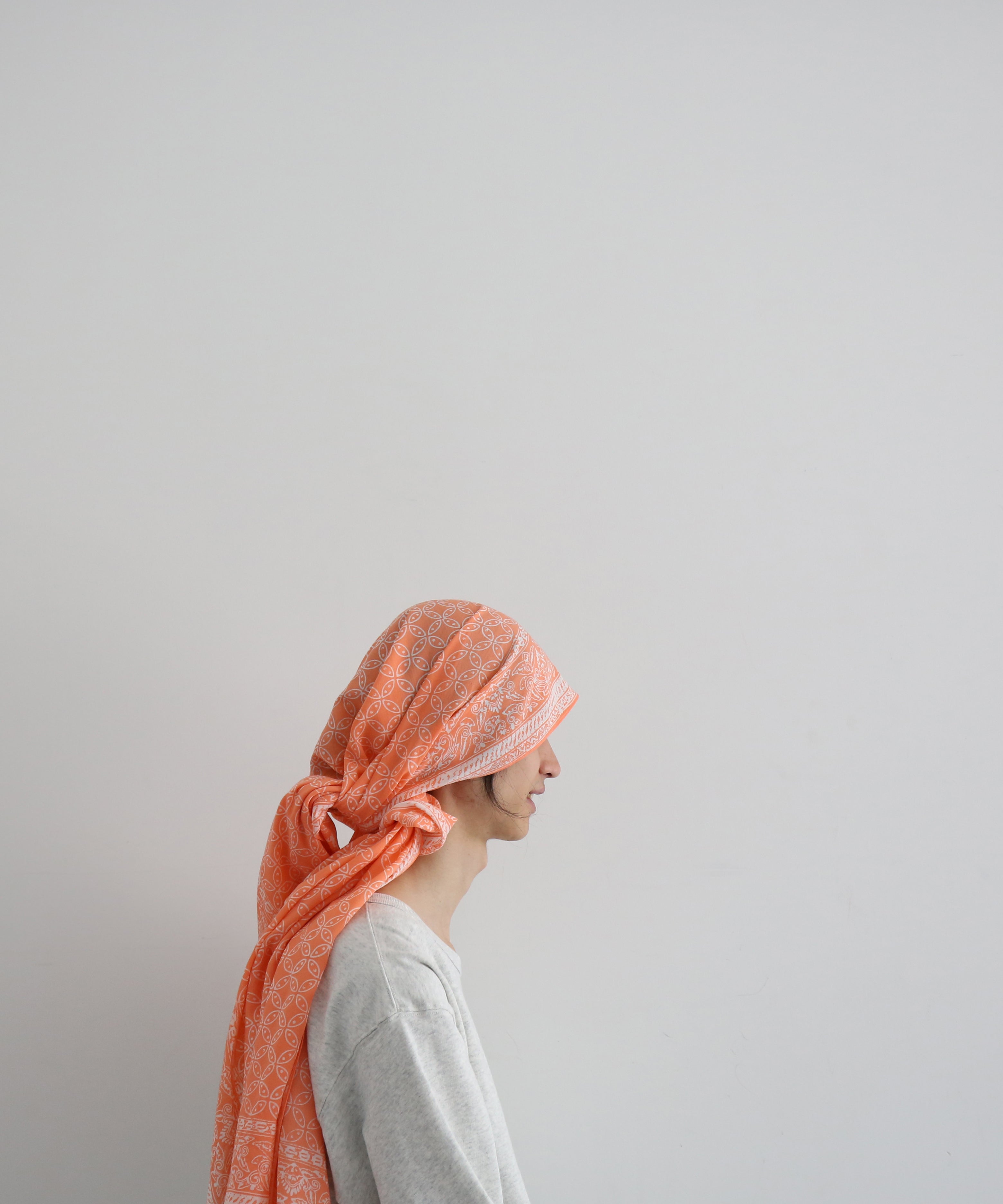 rajabrooke Batic wau stole "SALMON PINK"