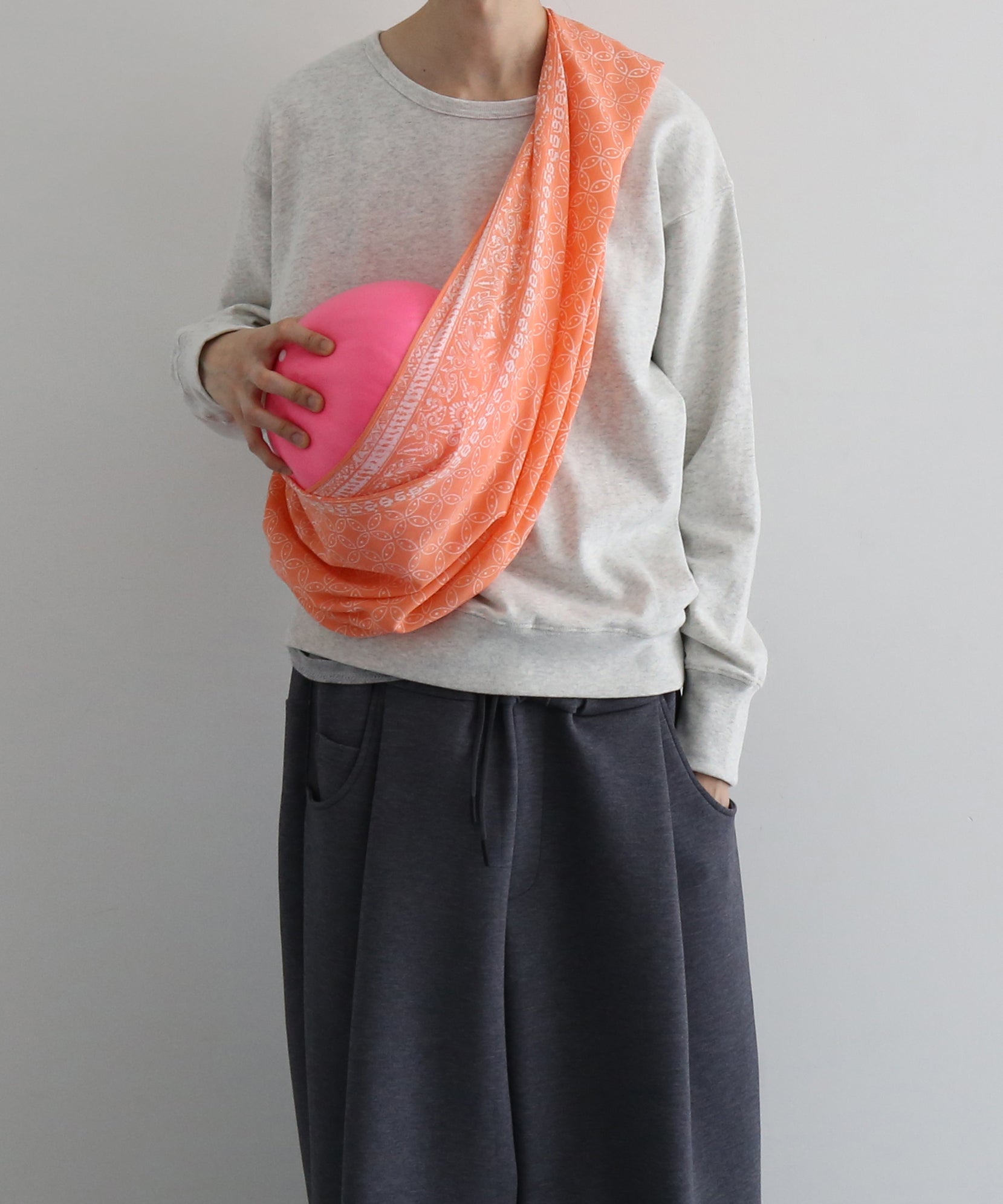 rajabrooke Batic wau stole "SALMON PINK"