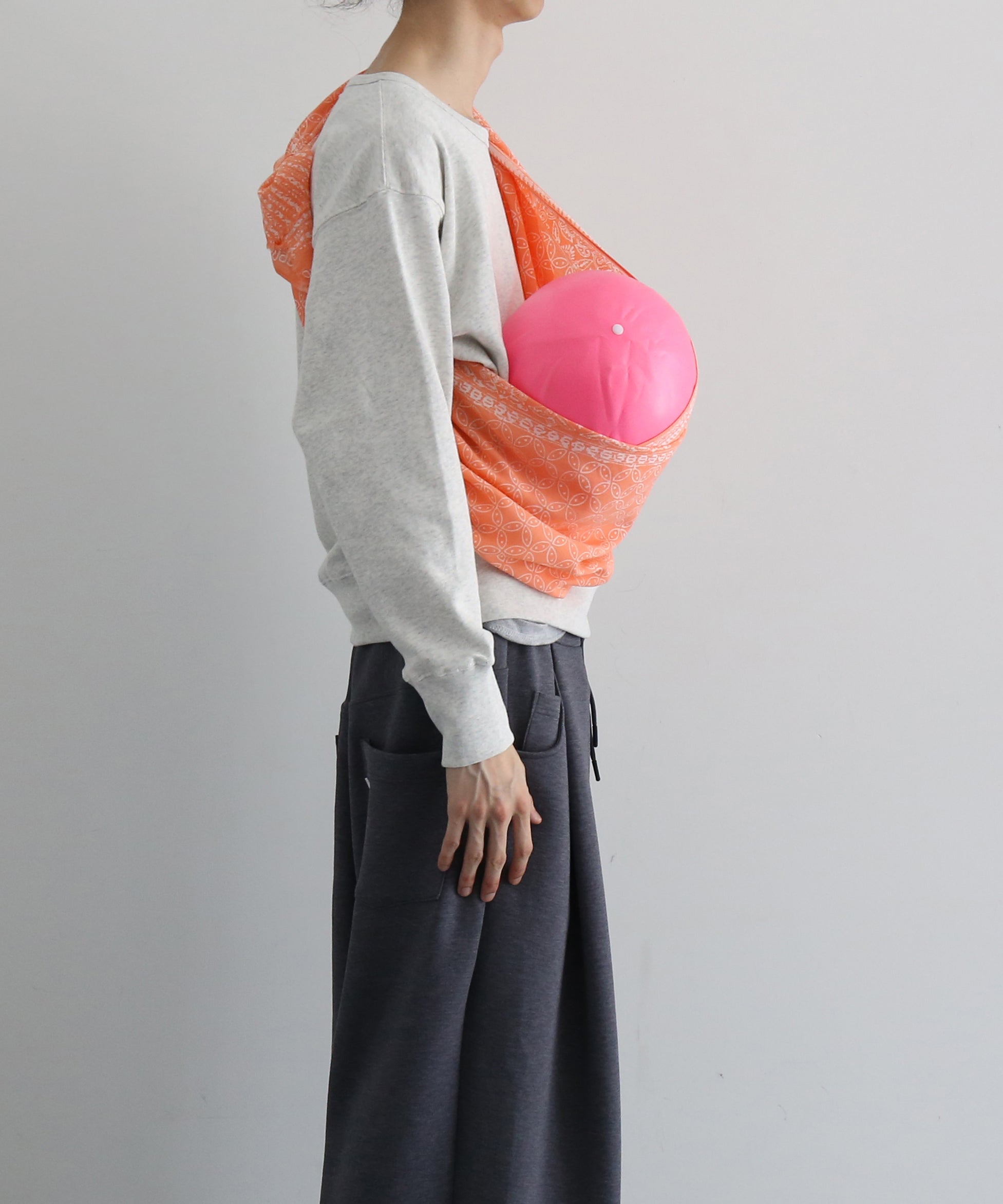 rajabrooke Batic wau stole "SALMON PINK"