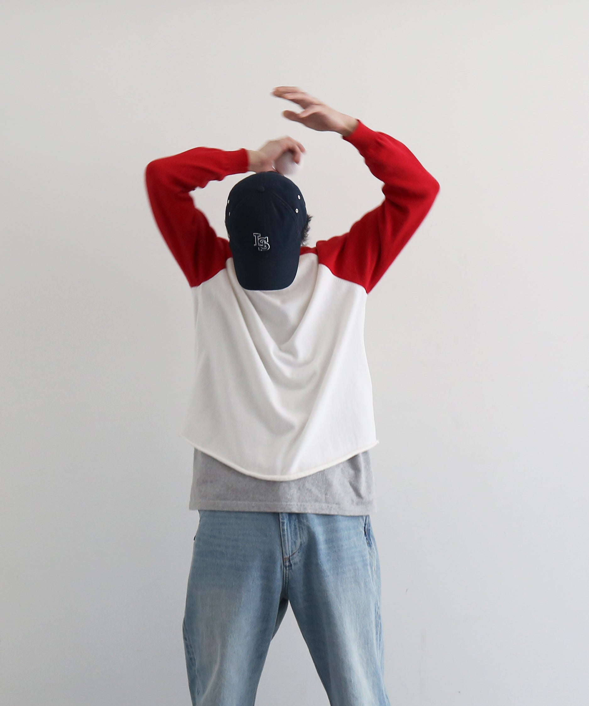 KAIKO Base ball knit "RED"