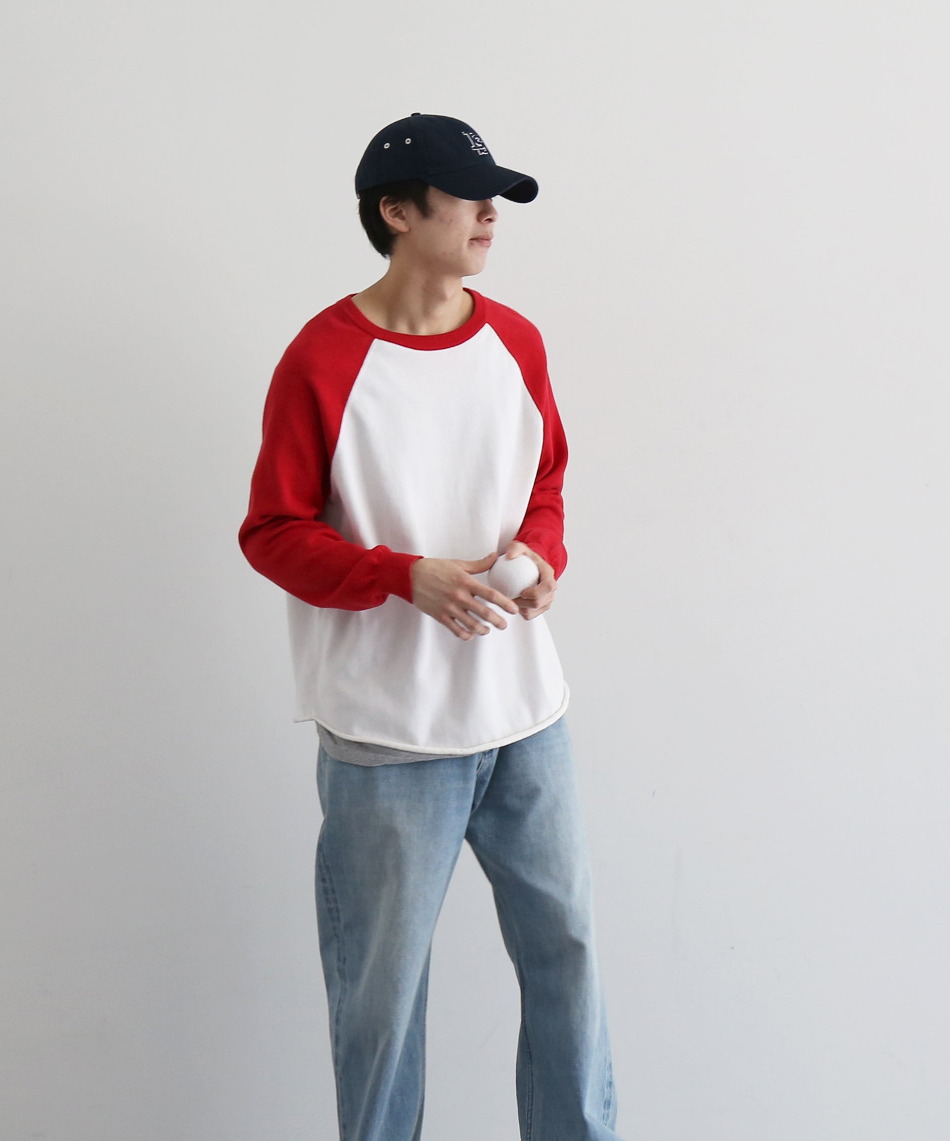 KAIKO Base ball knit "RED"