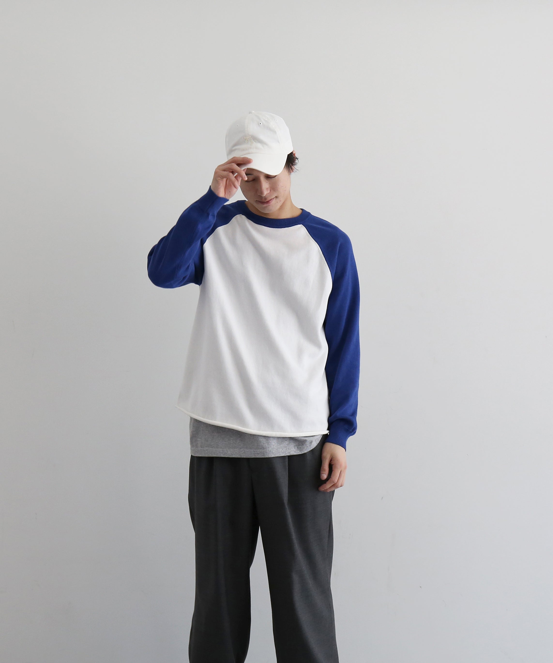 KAIKO Base ball knit "BLUE"