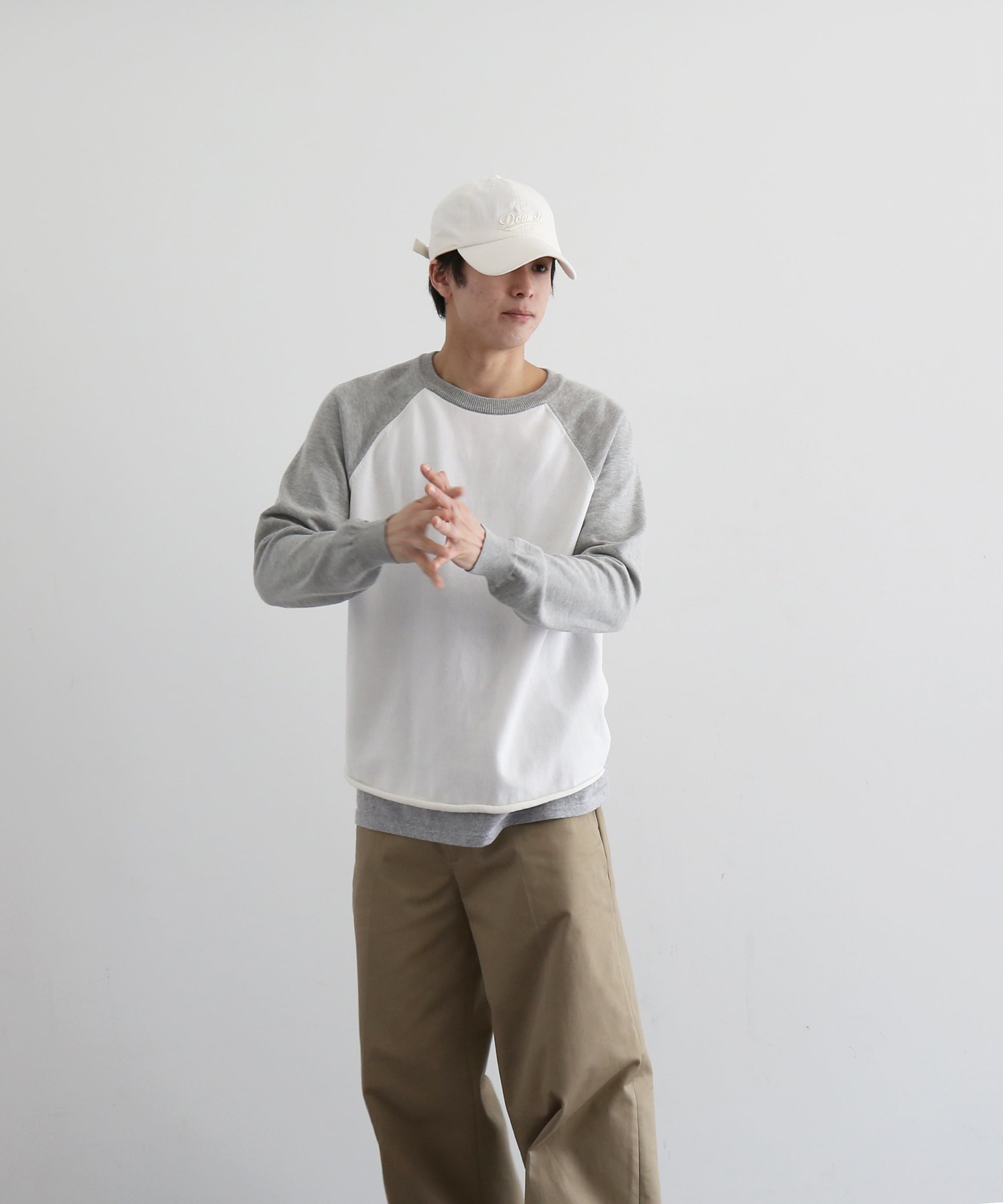 KAIKO Base ball knit "GRAY"