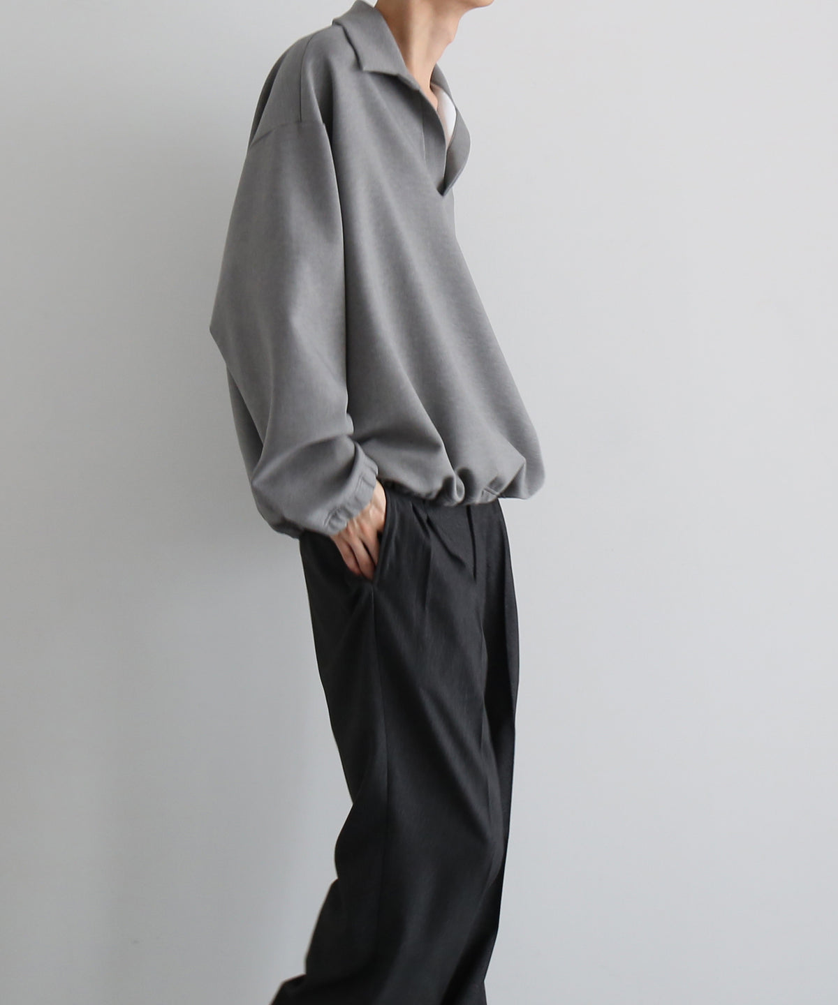 NEONSIGN Tech sweat -type : s "TOP GRAY"
