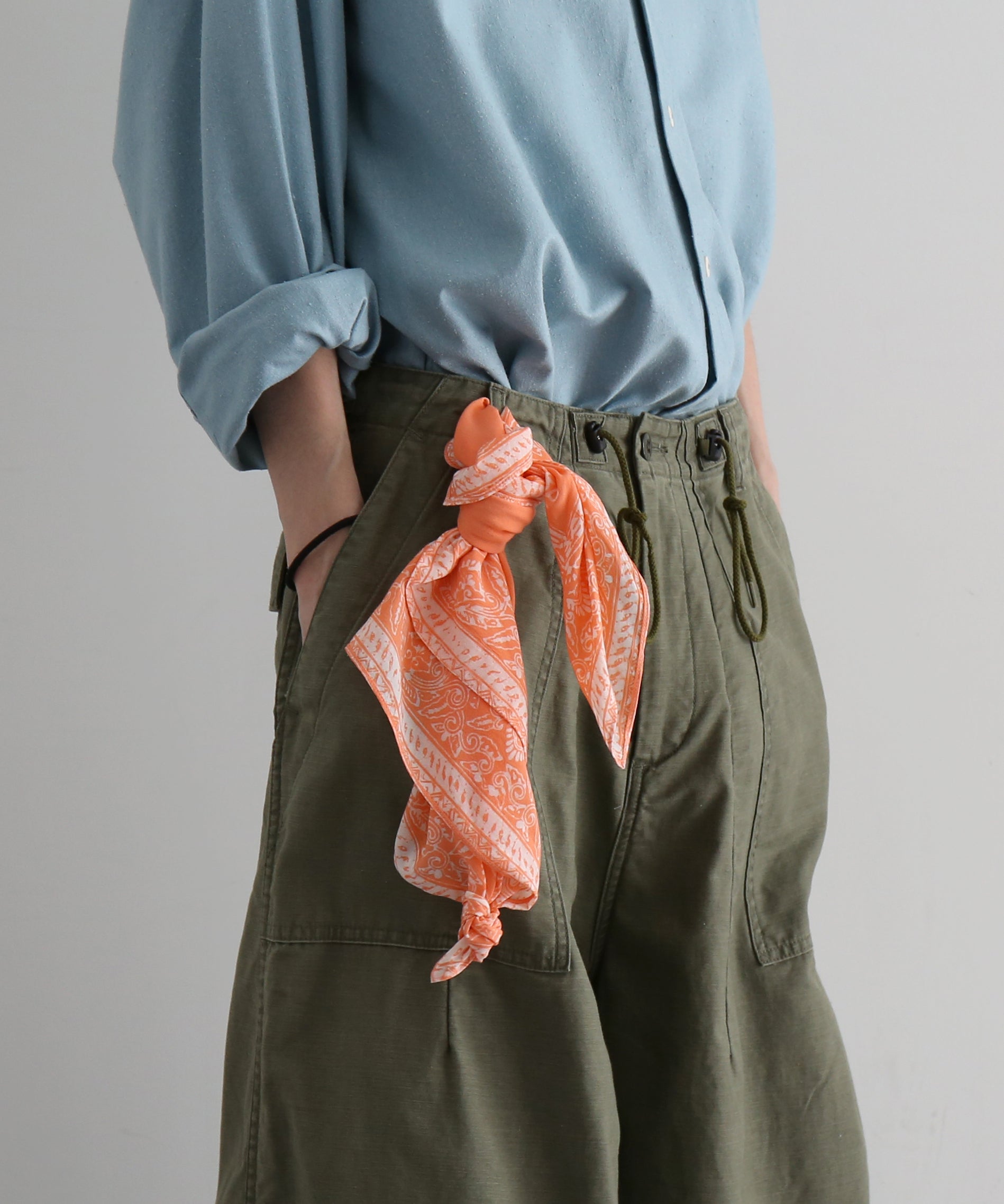 rajabrooke Batik wau handkerchief "SALMON PINK"