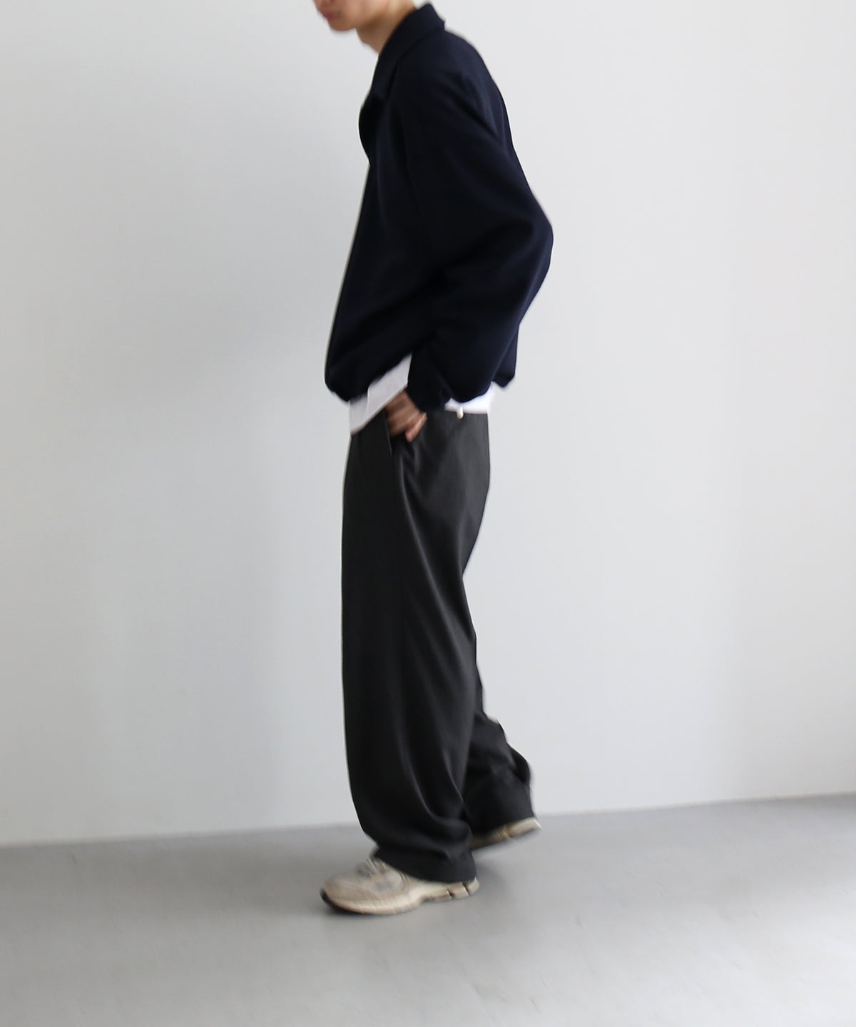 NEONSIGN Tech sweat -type : s "SOLID NAVY"