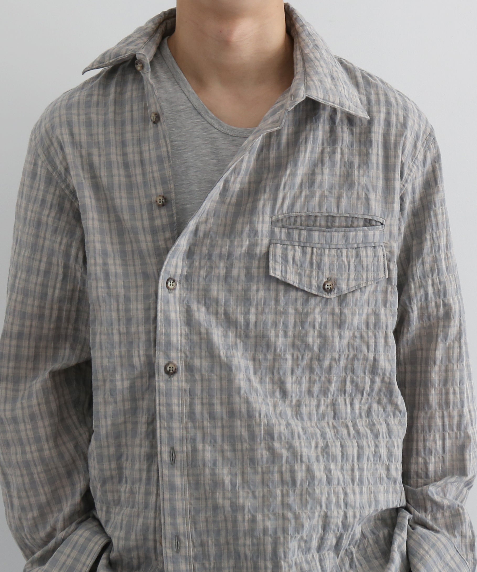 D.W.W.W Notch puffy "GRAY"