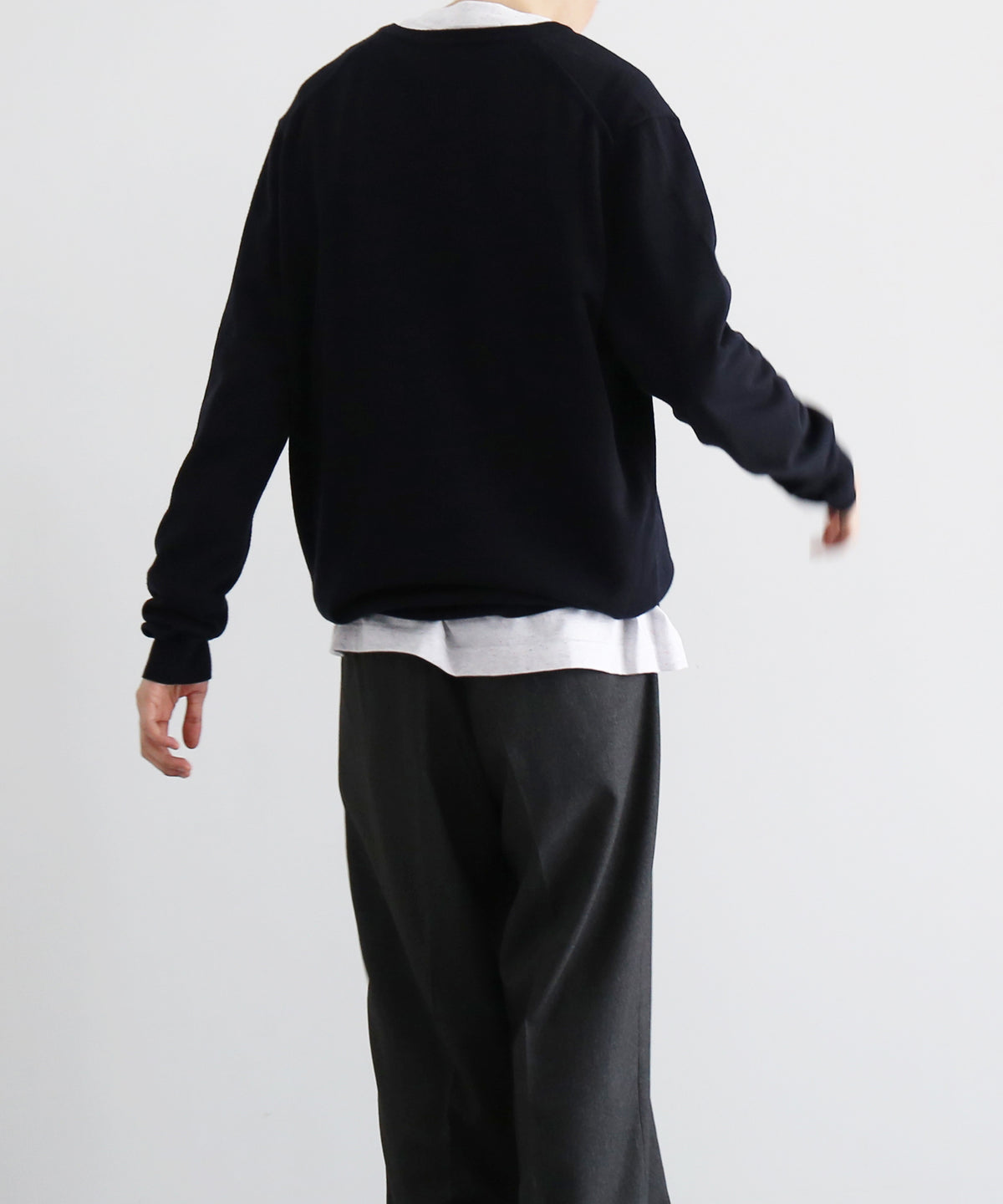 FRED PERRY Classic v neck jumper "NAVY"