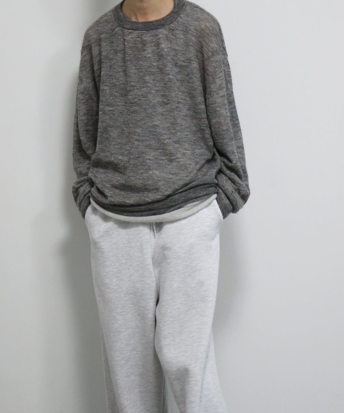 crepuscule W/g mohair reversible p/o "GRAY/L.GRAY"