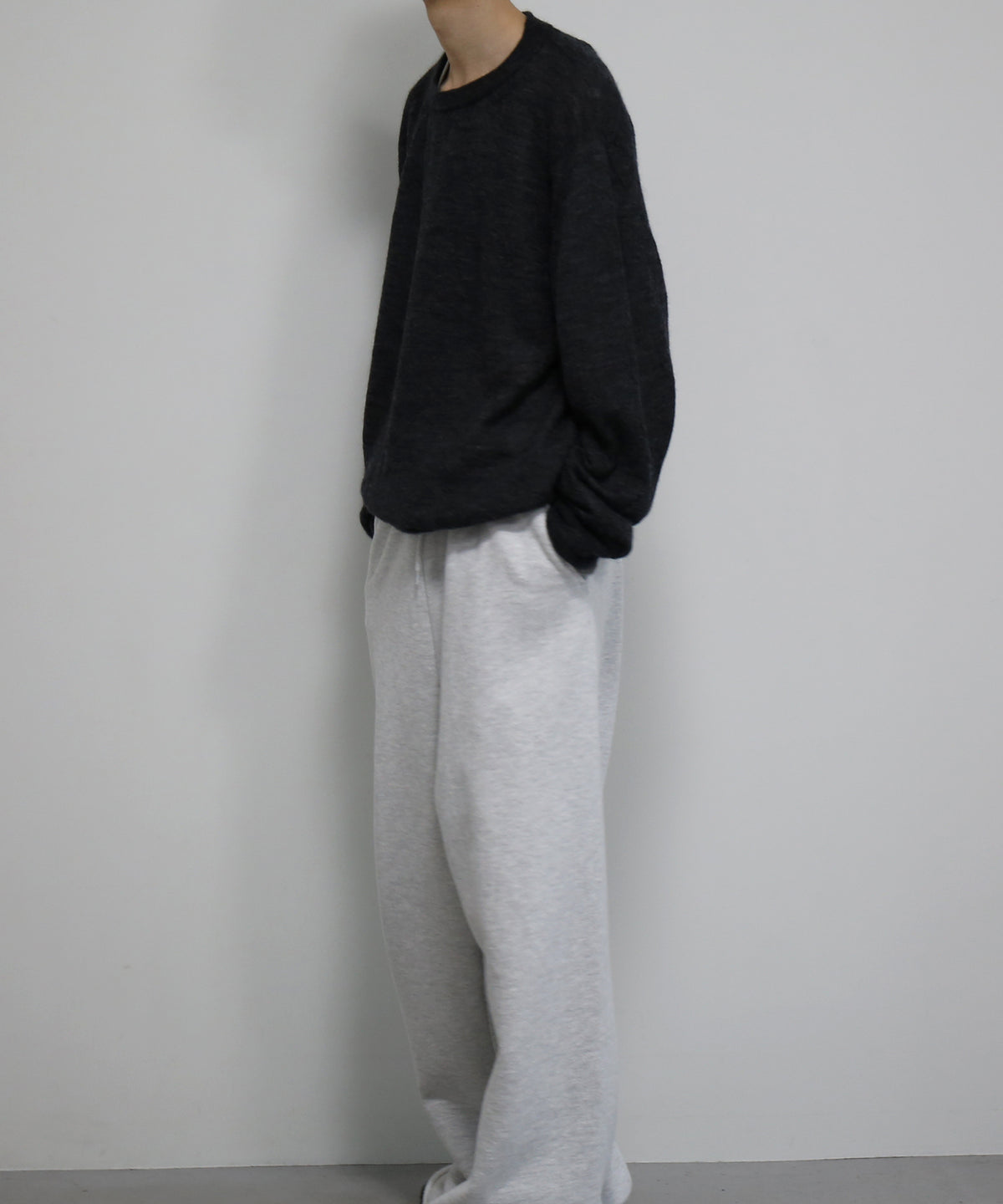 crepuscule W/g mohair reversible p/o "BLACK/GRAY"
