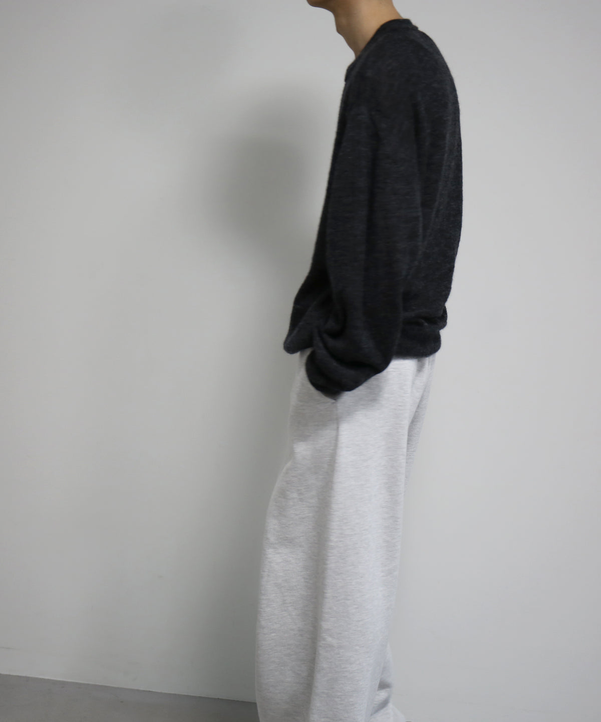 crepuscule W/g mohair reversible p/o "BLACK/GRAY"