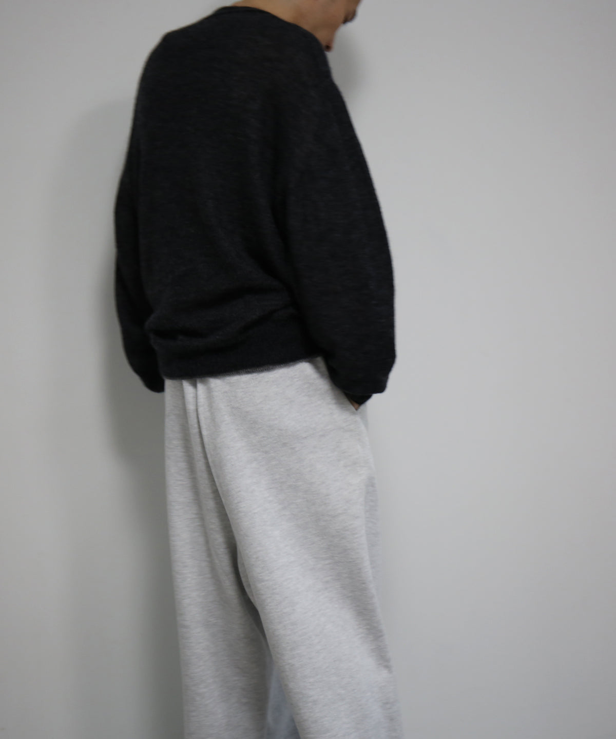 crepuscule W/g mohair reversible p/o "BLACK/GRAY"