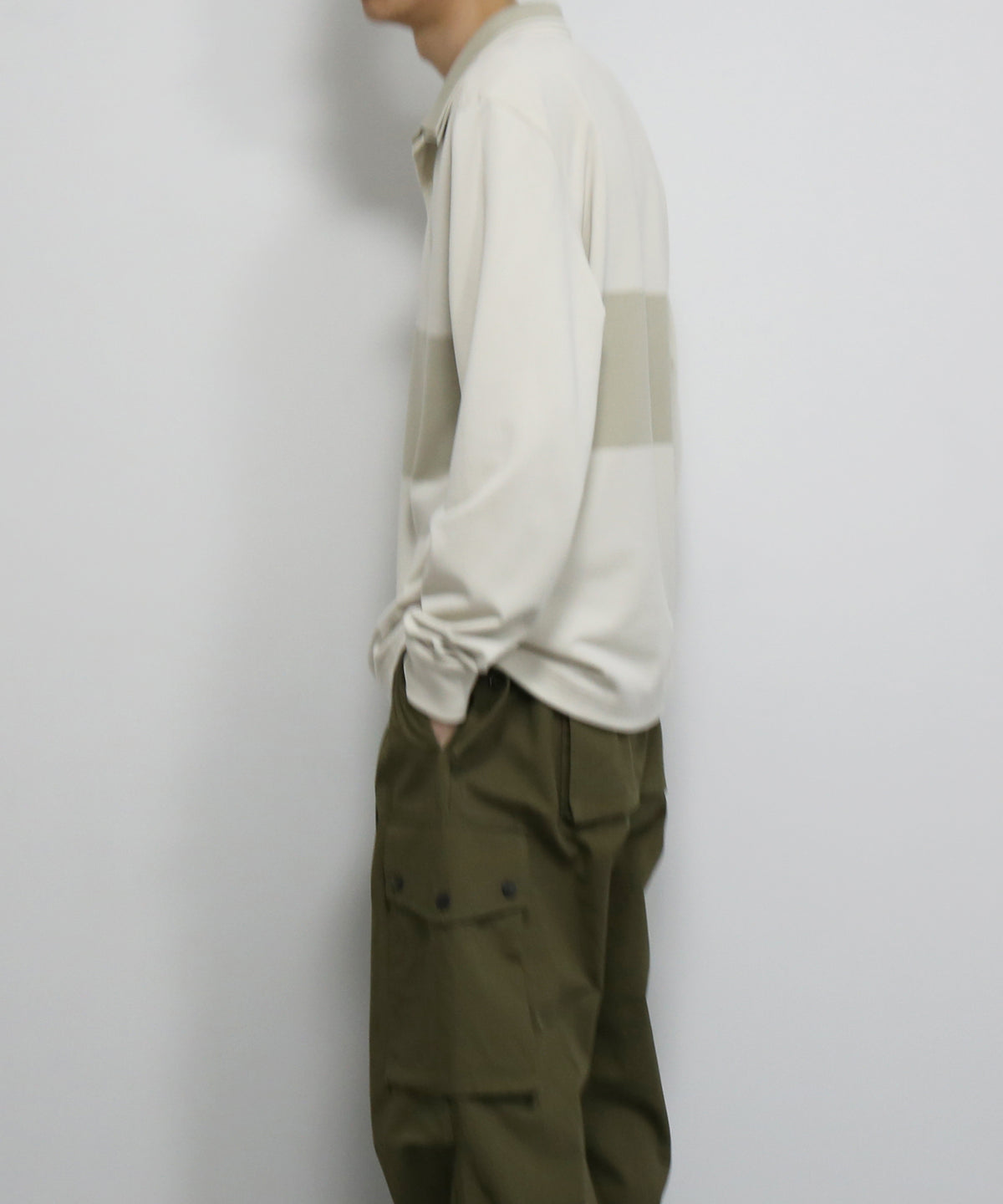 FRED PERRY Craig green reversible ls polo shirt "CRAIG CHALK"