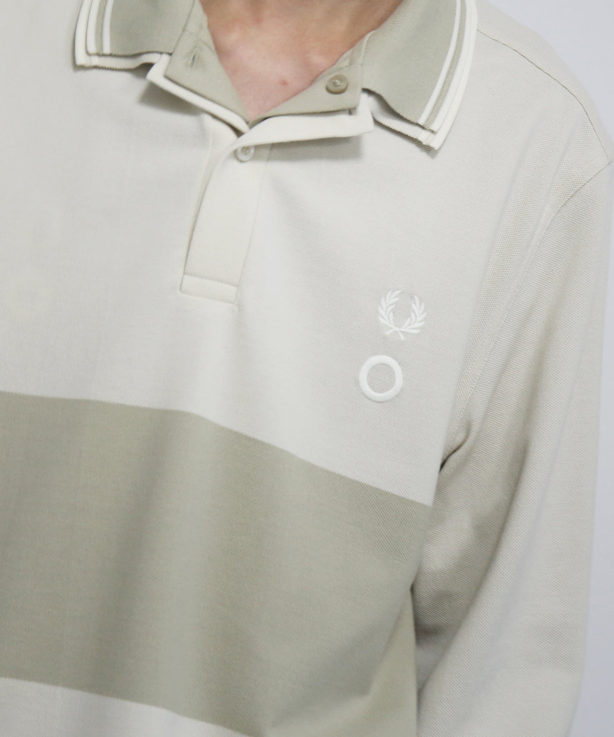 FRED PERRY Craig green reversible ls polo shirt "CRAIG CHALK"