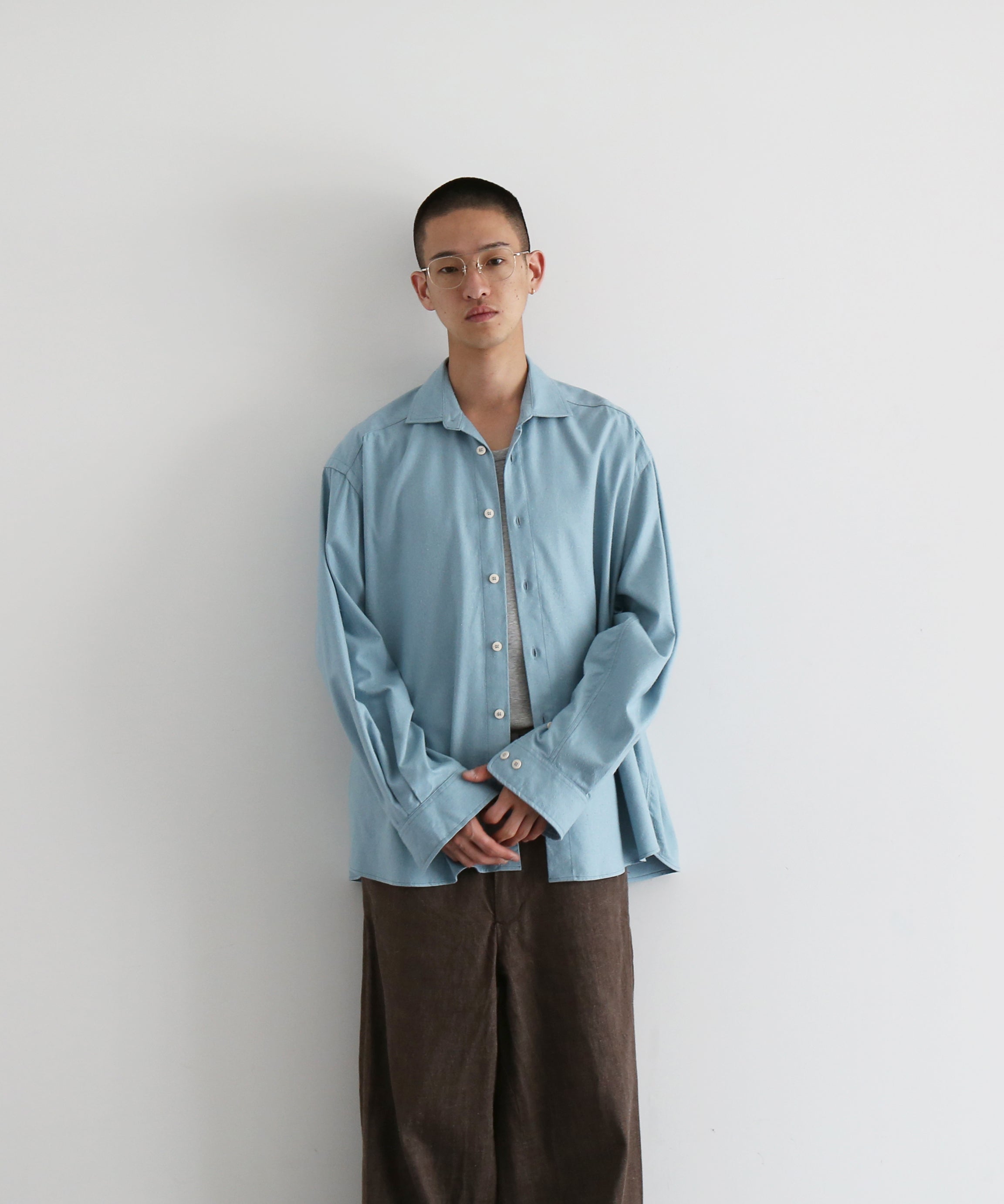 Baserange【ベースレンジ】メンズ 長袖シャツ Baserange Wild shirt
