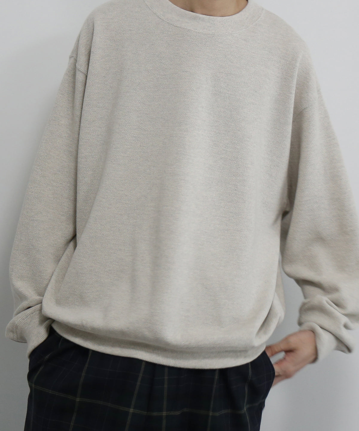 crepuscule Co/wo moss stitch p/o "OATMEAL"