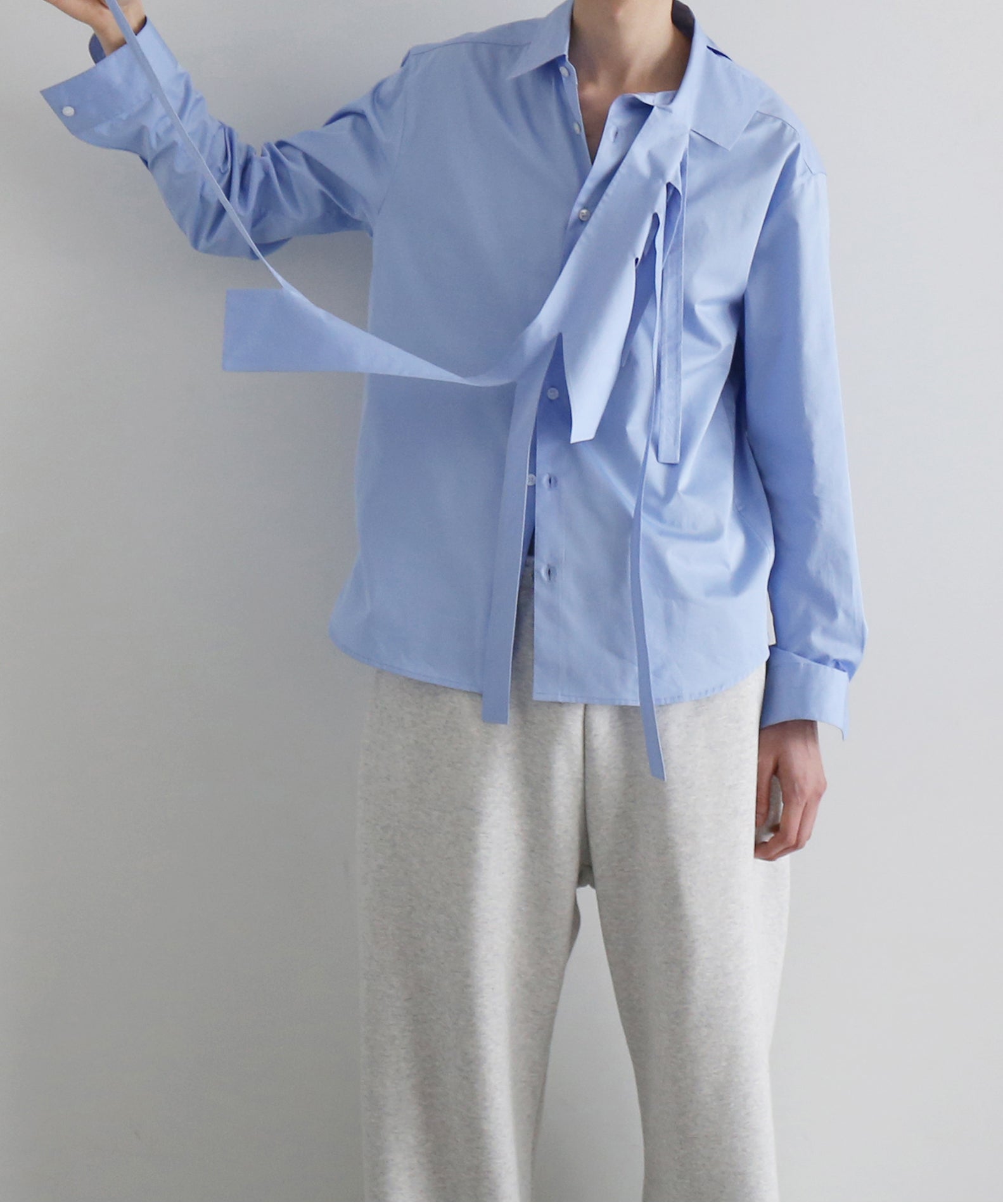 POST ARCHIVE FACTION(PAF) Trimmed Shirt B "BLUE"